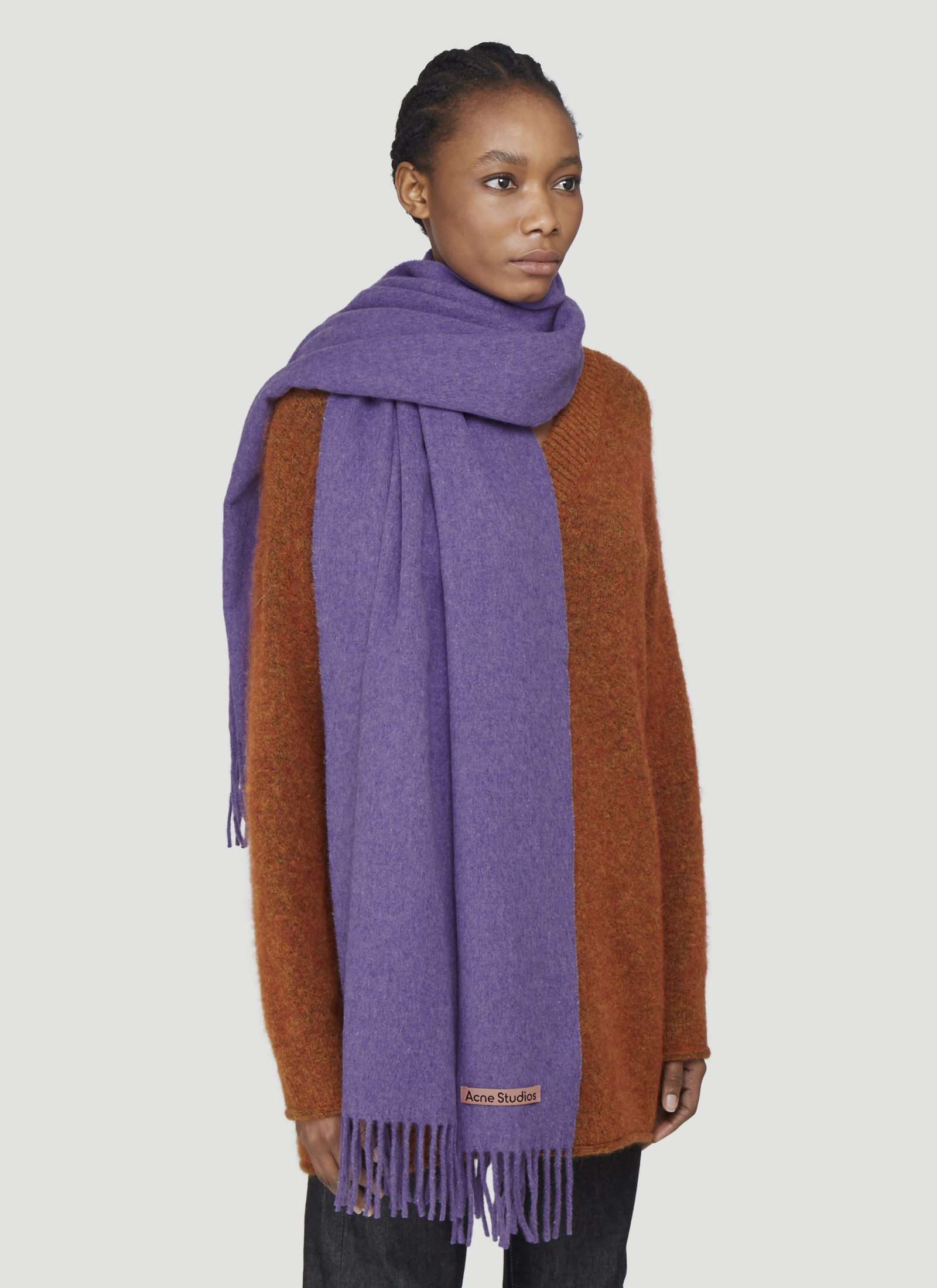 Acne Studios Canada New Scarf in Purple LNCC