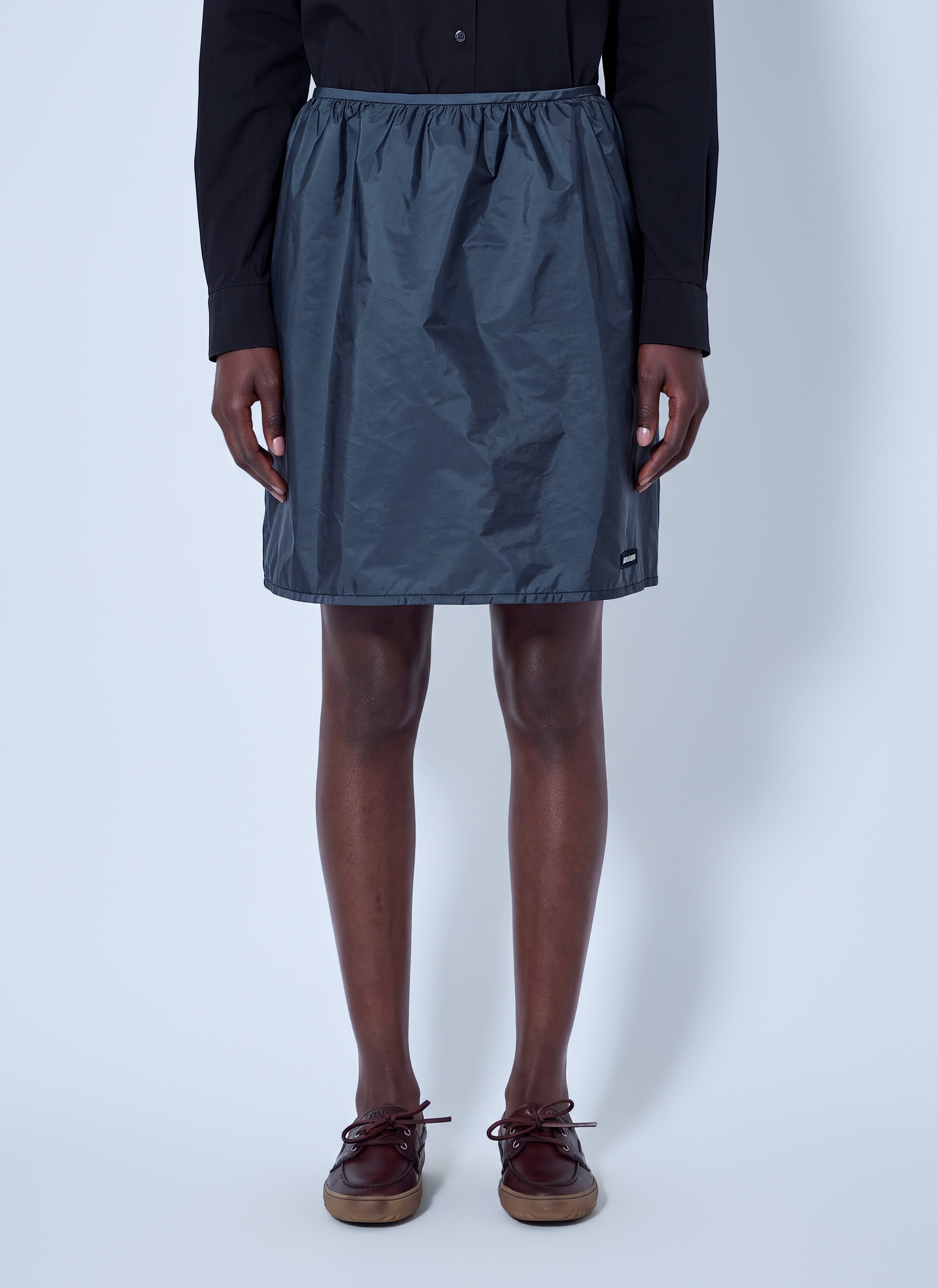 Miu Miu Miu Miu Technical Fabric Skirt