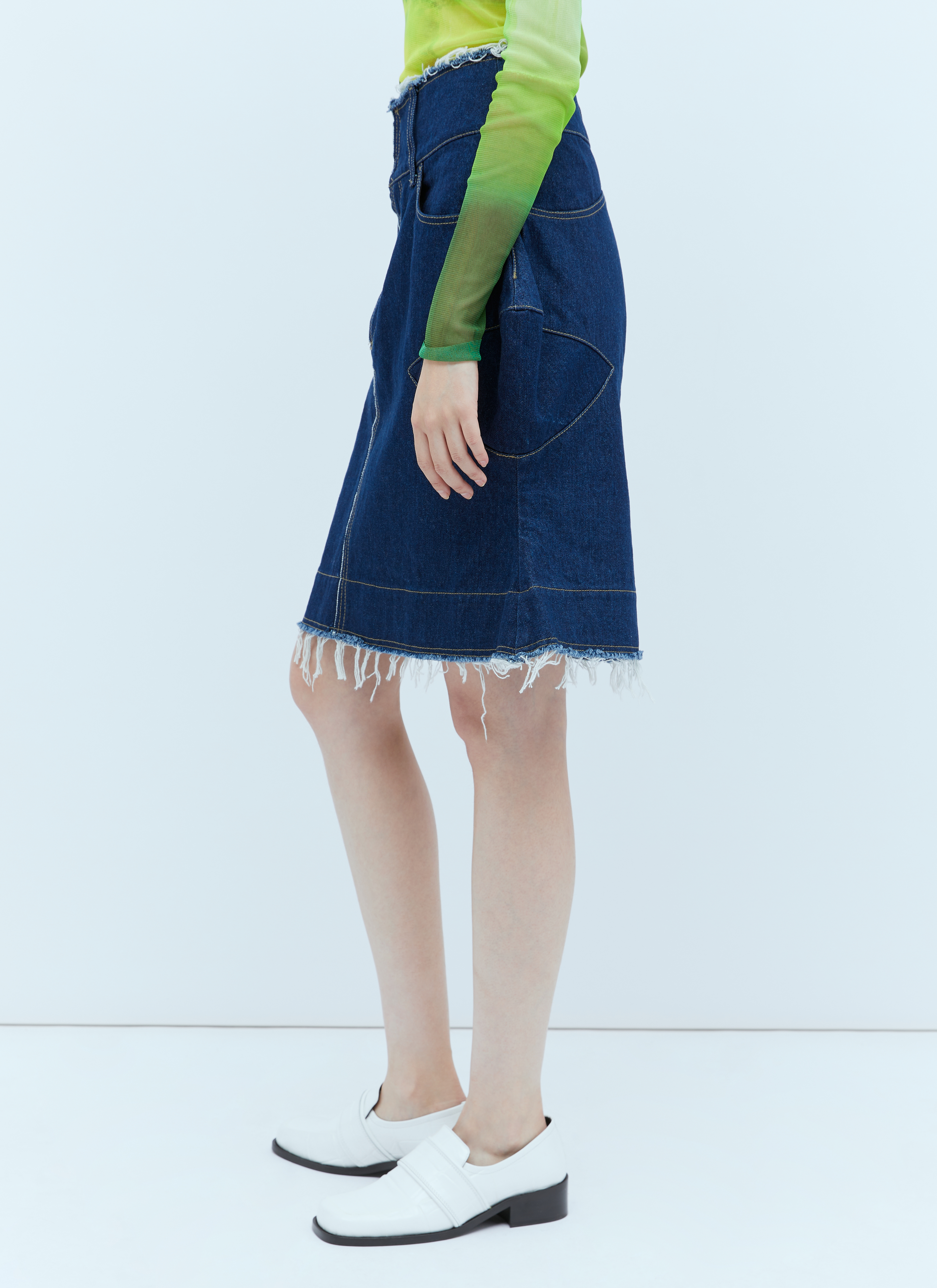 Paula Canovas Del Vas Spiky Denim Skirt