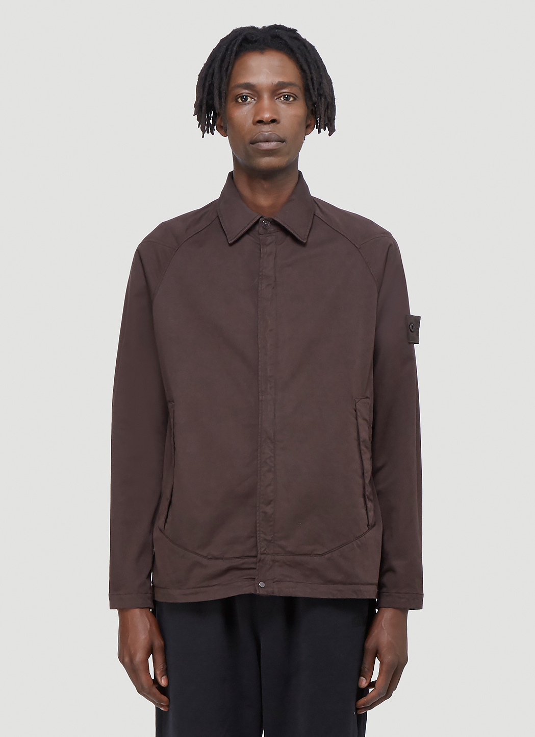 stone island magenta overshirt