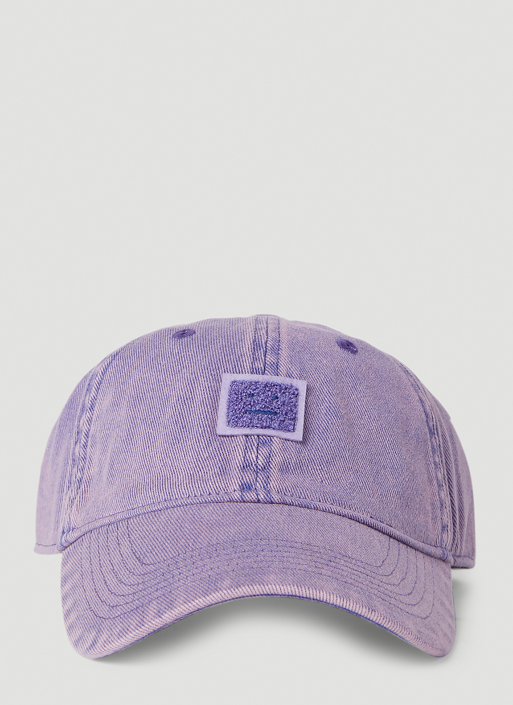 Acne Studios Face Patch Baseball Cap in Purple | LN-CC