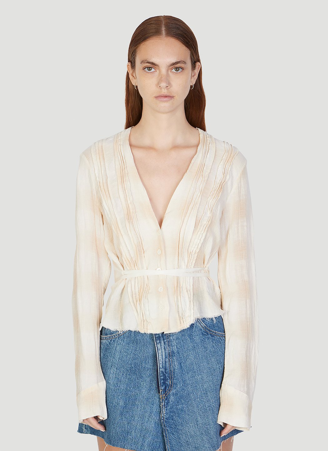 Pleated Blouse