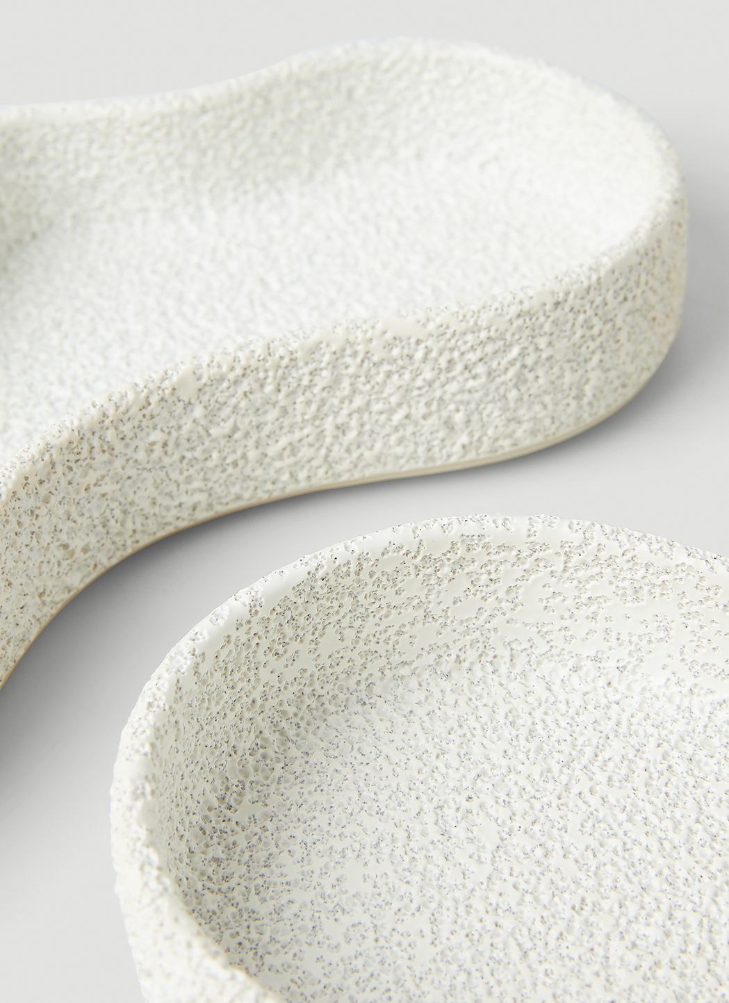 Marloe Marloe Set Of Two Lava & Bone Curved Trays