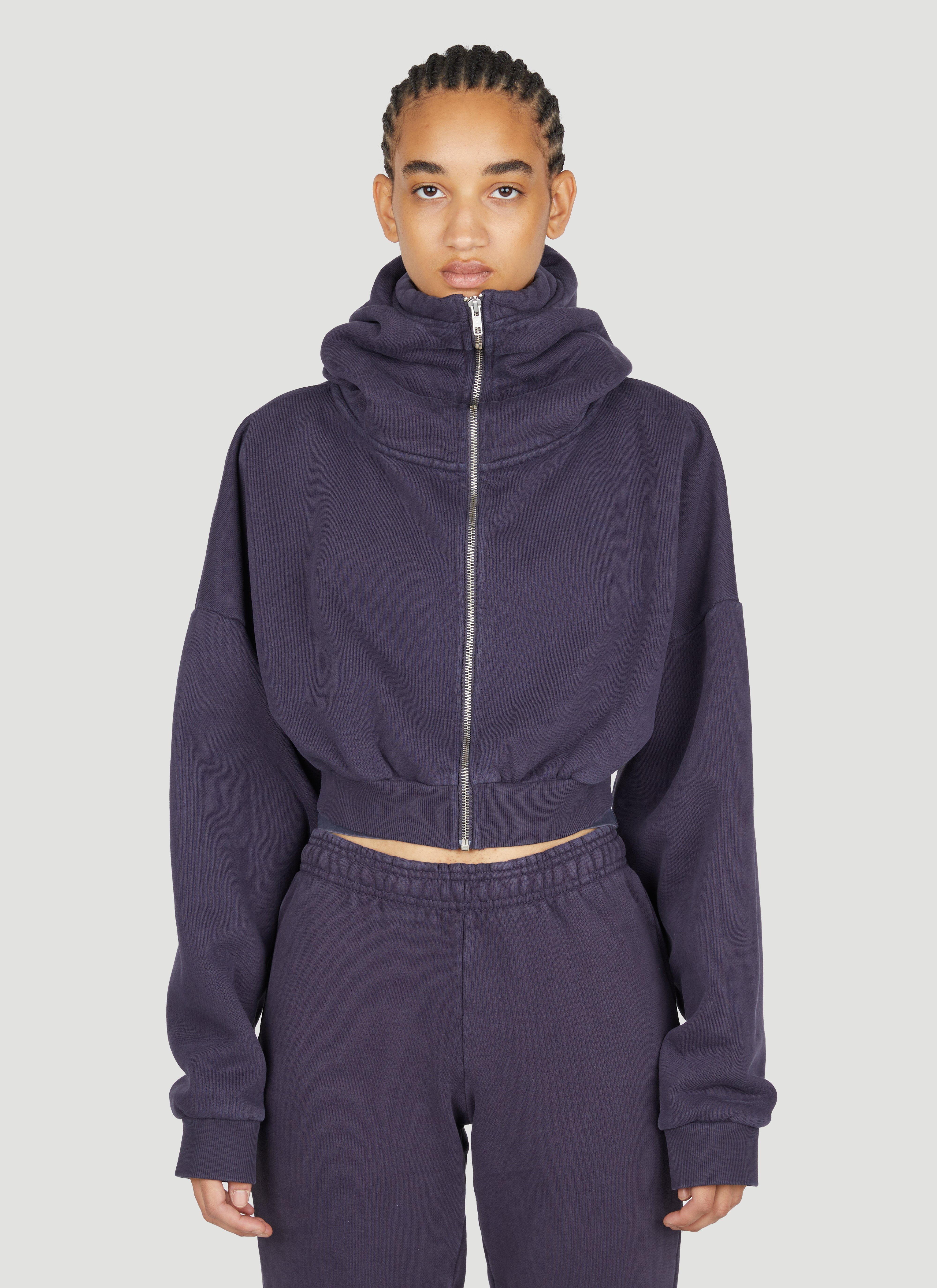 トップス ENTIRE STUDIOS Cropped Full Zip Entire Studios - Cropped Full Zip Hoodie | HBX - Globally
