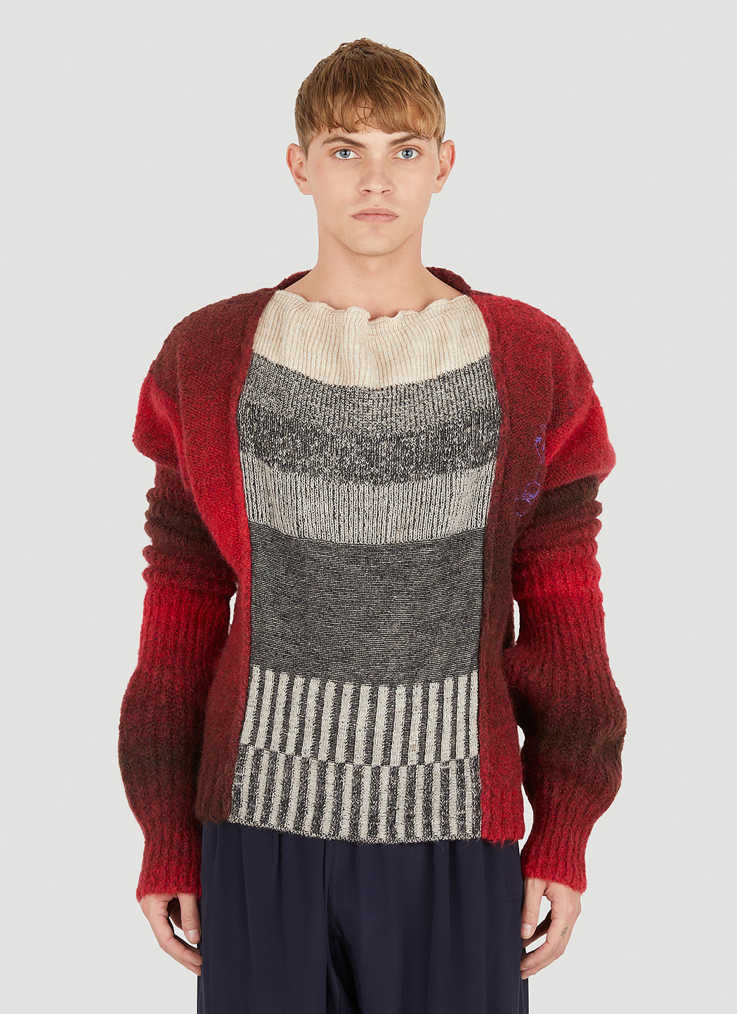 Ombre Panelled Sweater