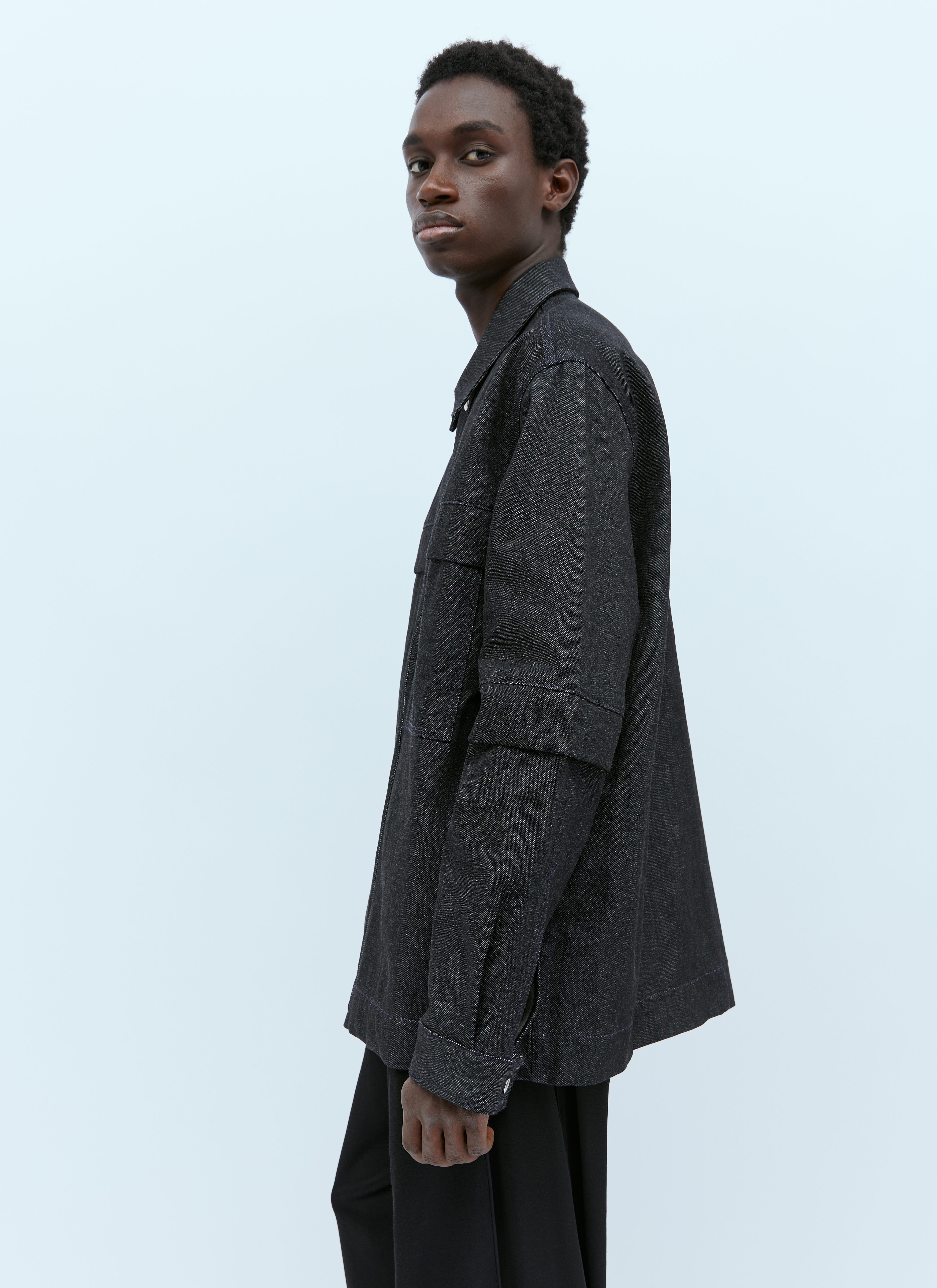 ジャケット・アウター OAMC Sierra Denim Shirt oam0154006_blk_00.jpg