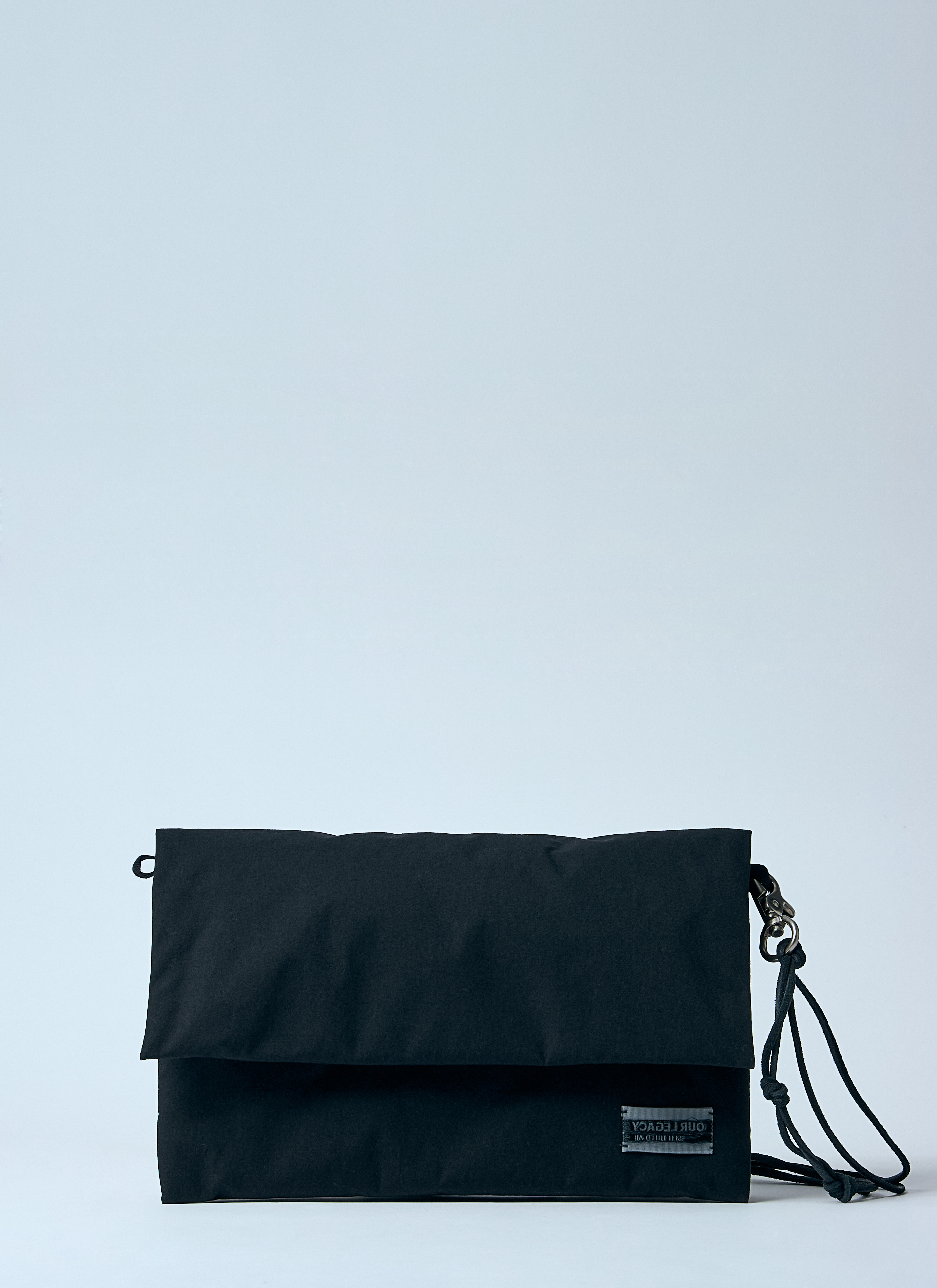【OUR LEGACY】ブラック ポリエステル Our Necessity バッグ OUR LEGACY - NECESSITY BAG Static Black Popyrus Poly | River
