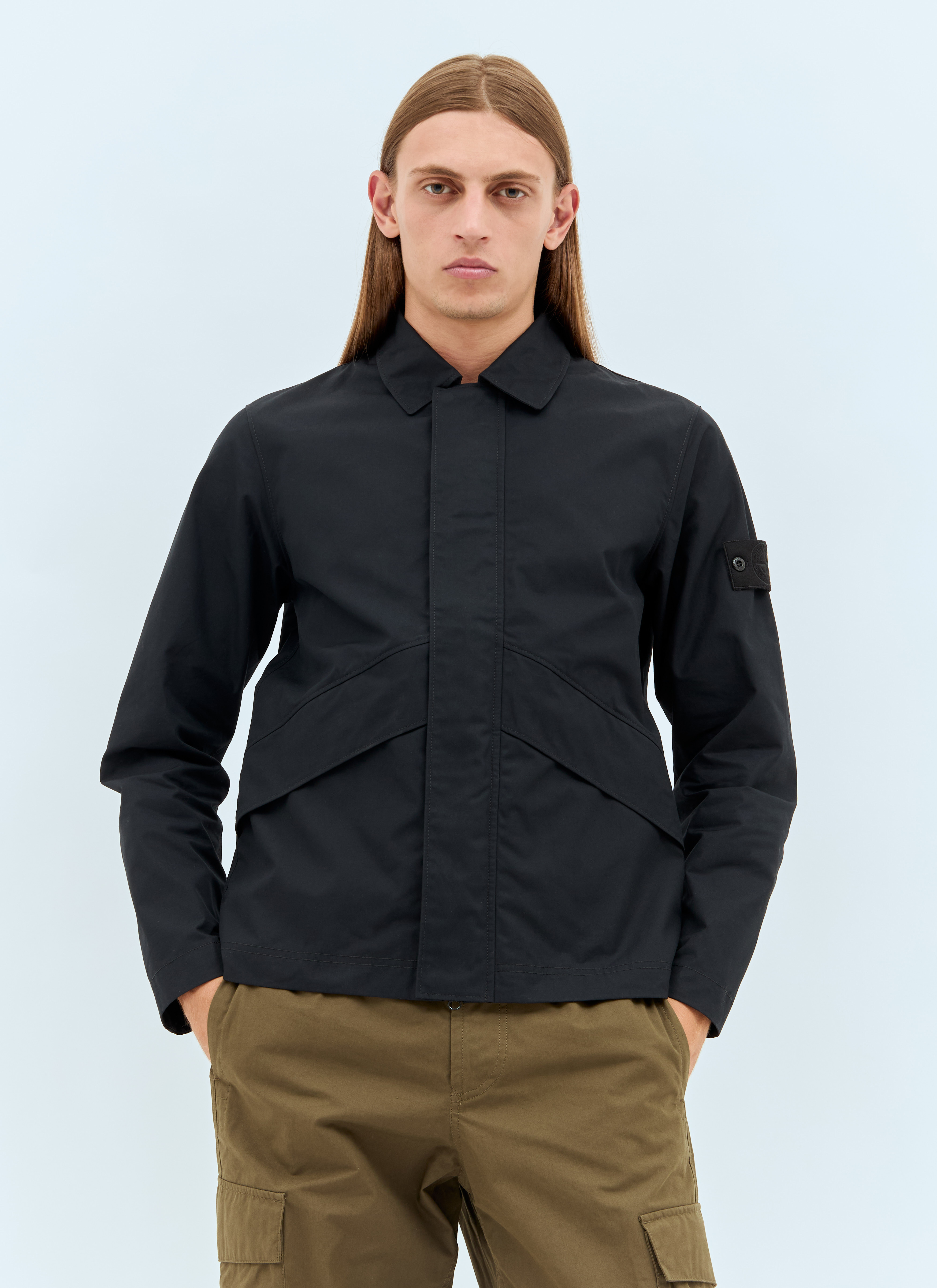 Stone Island Men's' Ghost Overshirt in Black | LN-CC®