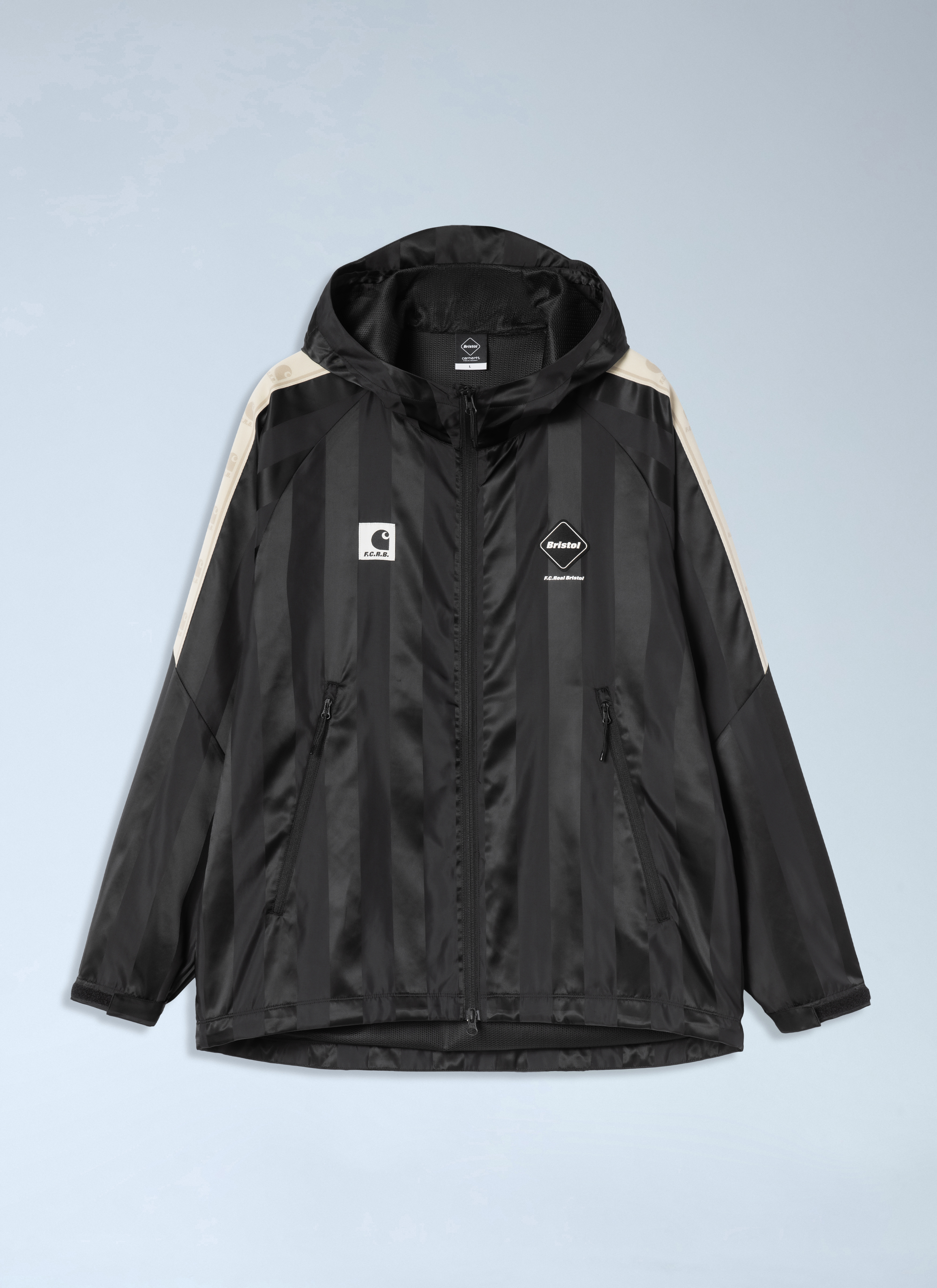 Carhartt WIP x F.C.Real Bristol Women's' Warm Up Jacket in Black