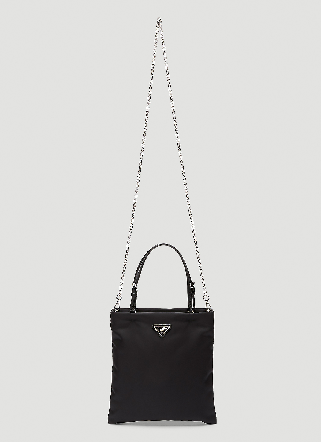 Nylon Tote Chain Shoulder Bag