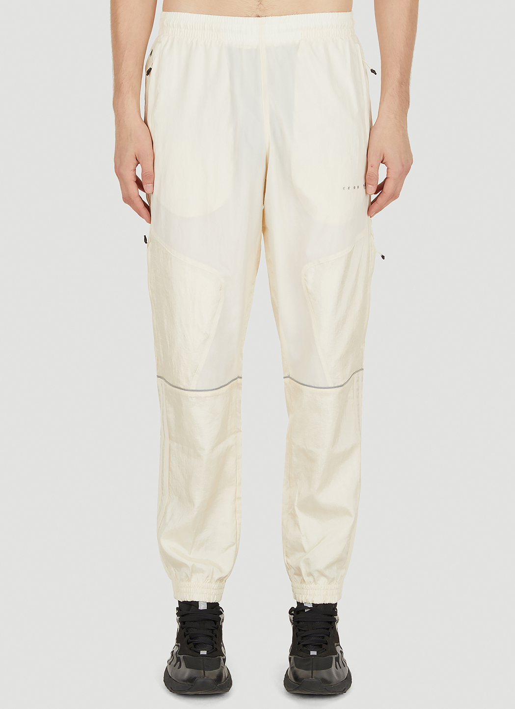 Material Mix Track Pants