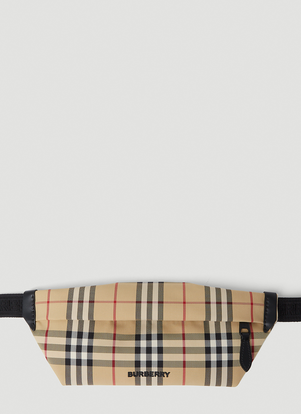 Burberry Stevie Check Belt Bag in Beige