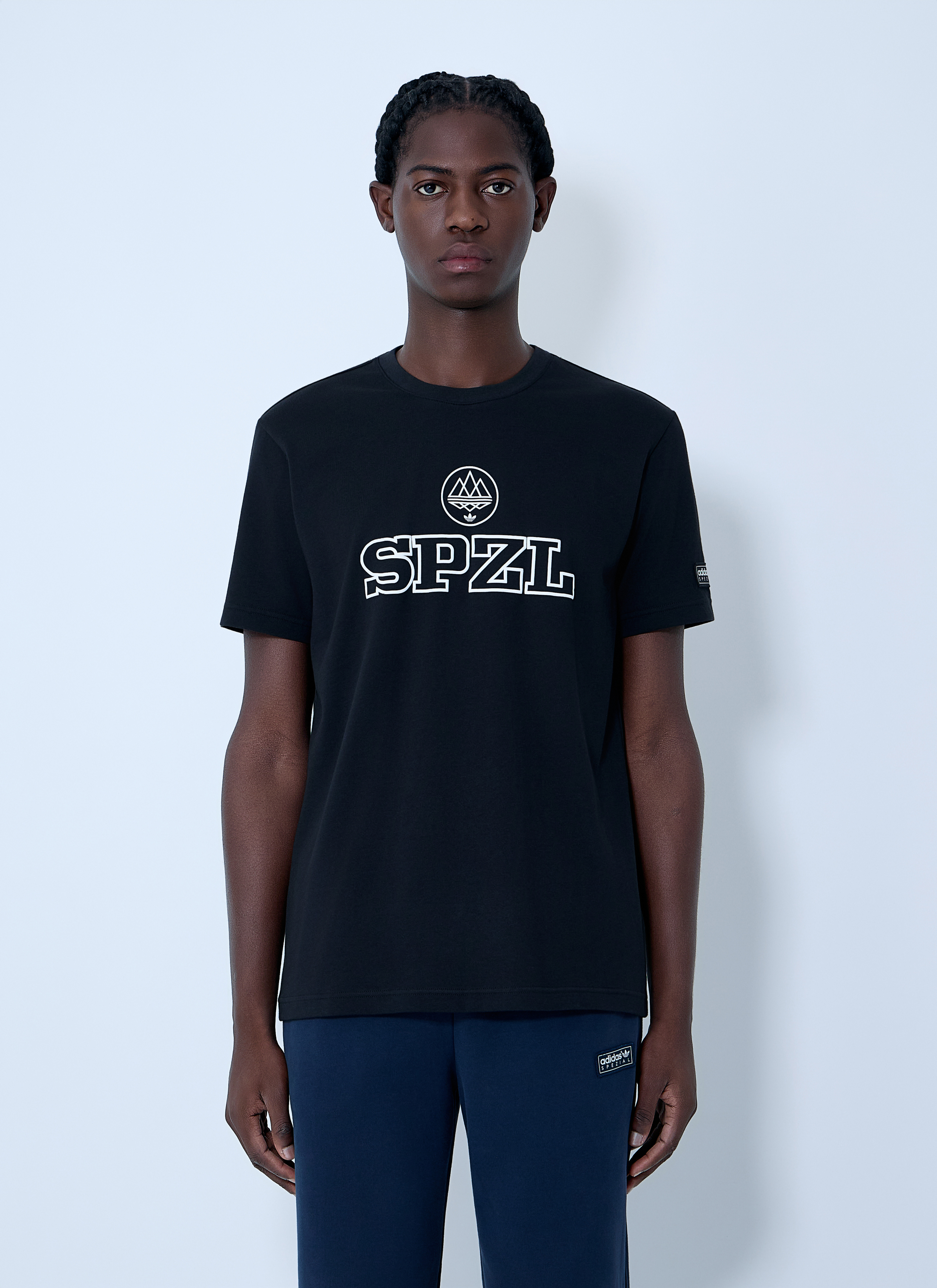 adidas SPZL Men's' Logo Motif T-Shirt in Black | LN-CC®
