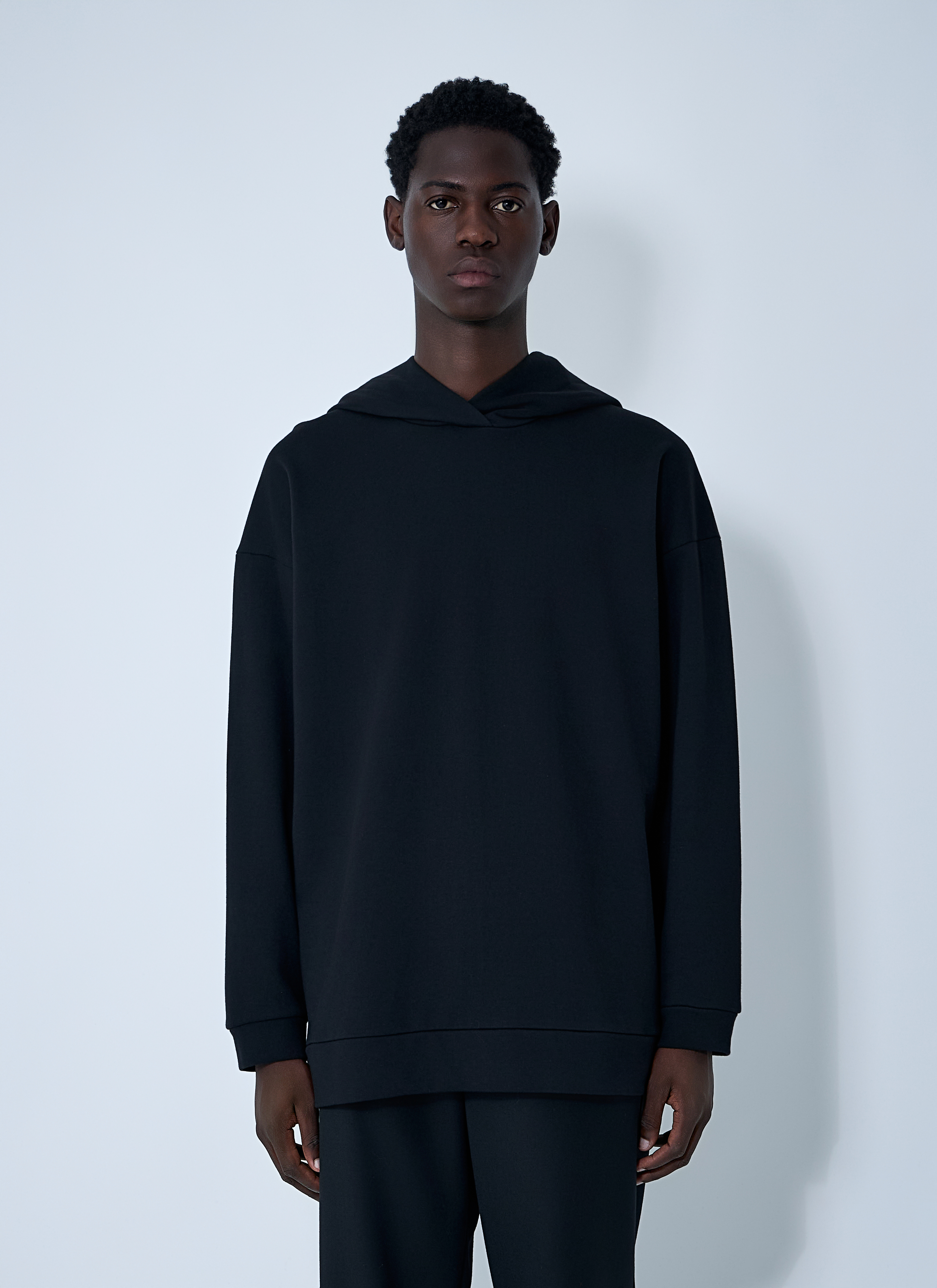 【1回着】25ss THE ROW Essoni Sweatshirt ブラック The Row Men's' Essoni Hooded Sweatshirt in Black | LN-CC®
