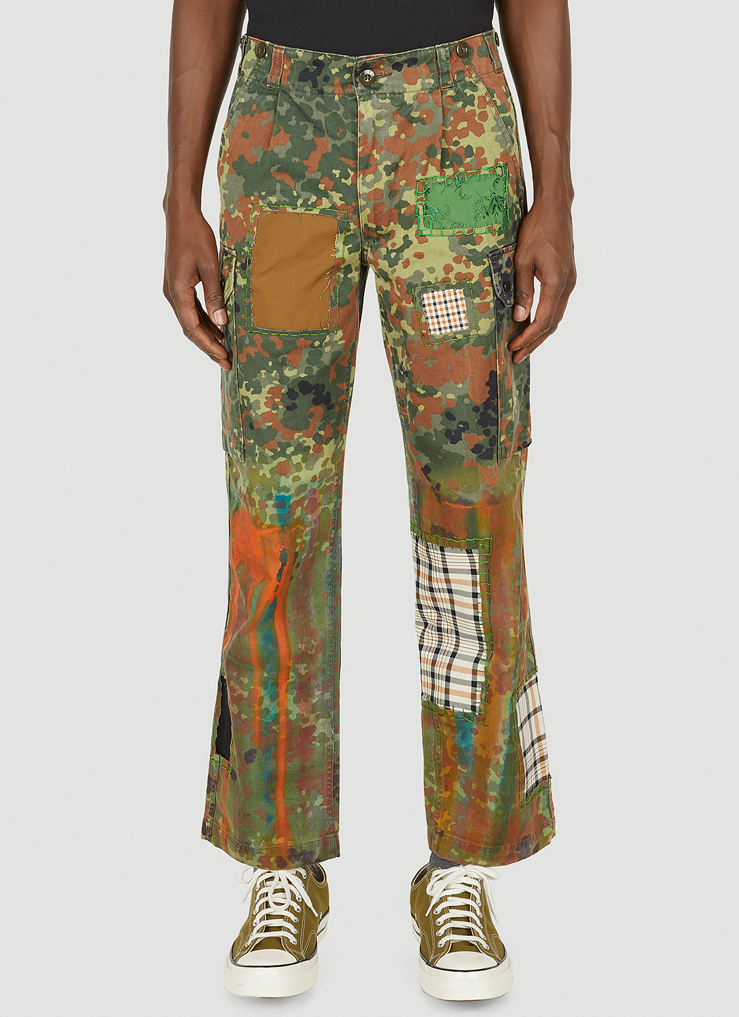 Patchwork Military Pants