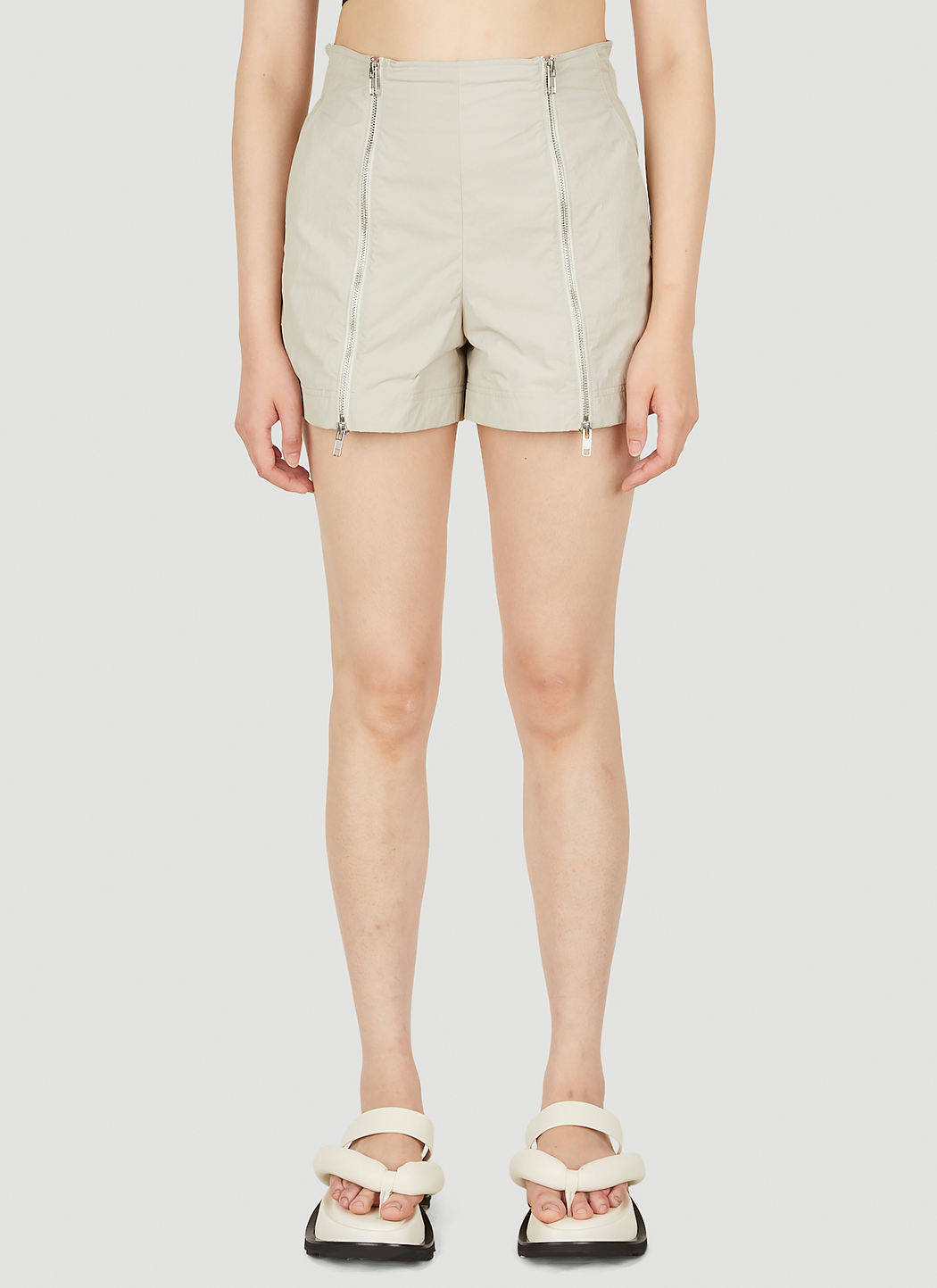 Zip Front Shorts