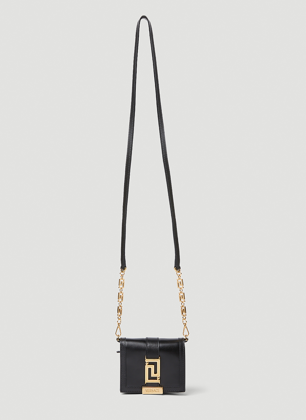 Greca Motif Chain Wallet