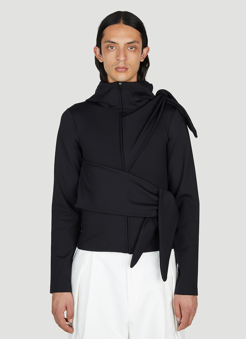 Aaron Esh Tied Hooded Sweatshirt