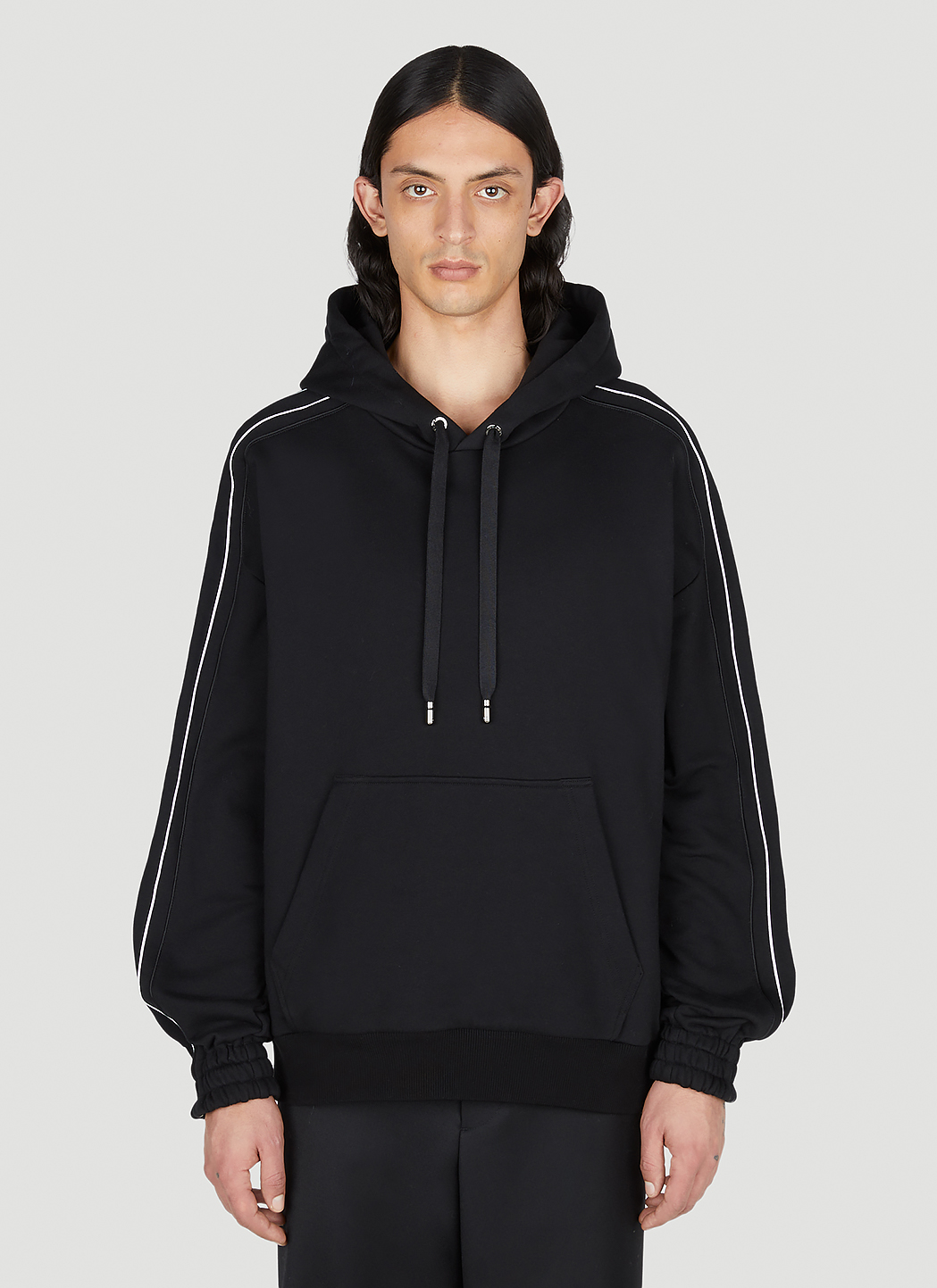 Dolce&Gabbana Logo Trim Hooded Sweatshirt