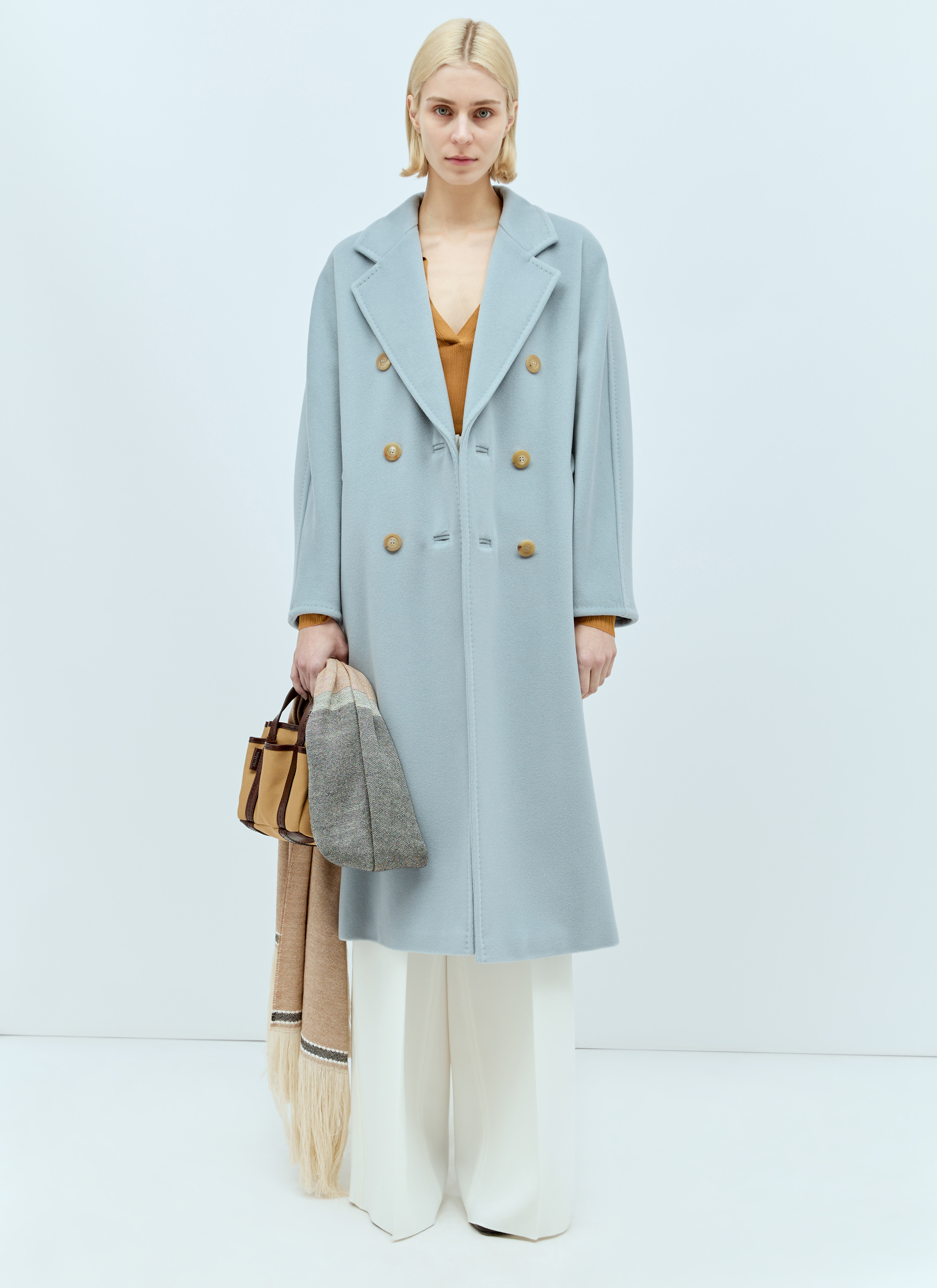 【23AW NEW】Max Mara_woman/Madame ダブルブレストコート /Blue Max Mara Women's' Madame Coat in Blue | LN-CC®