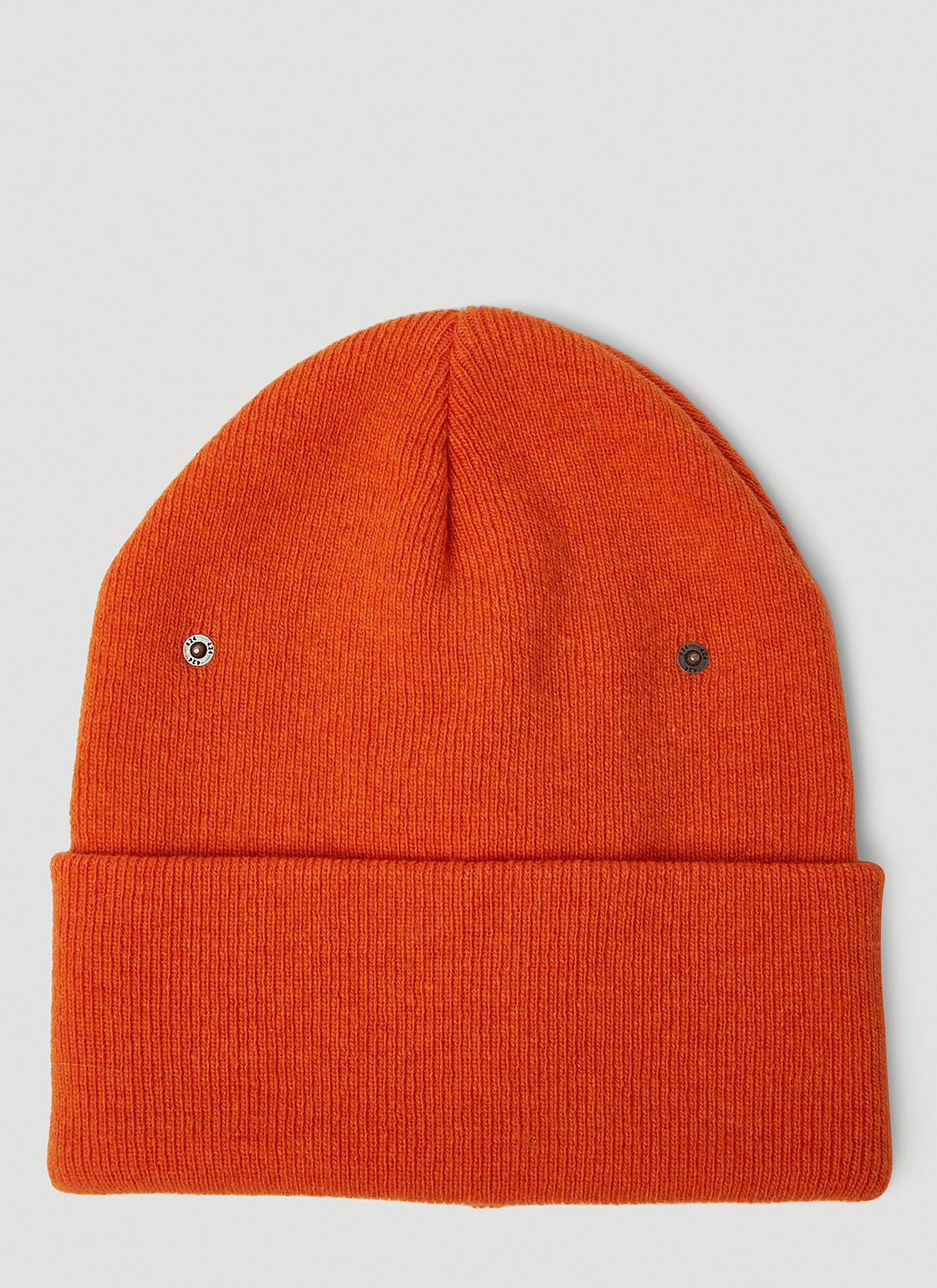 Snap Button Beanie Hat