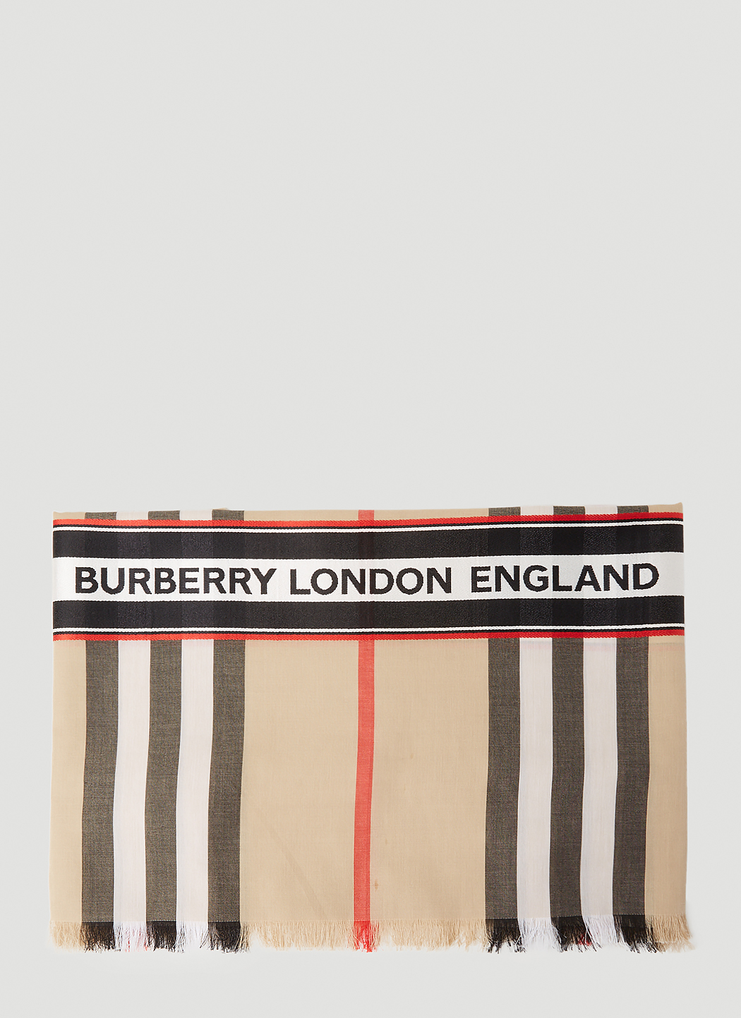 Check Logo Scarf