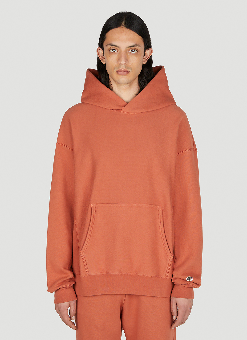 Logo Embroidered Hooded Sweatshirt