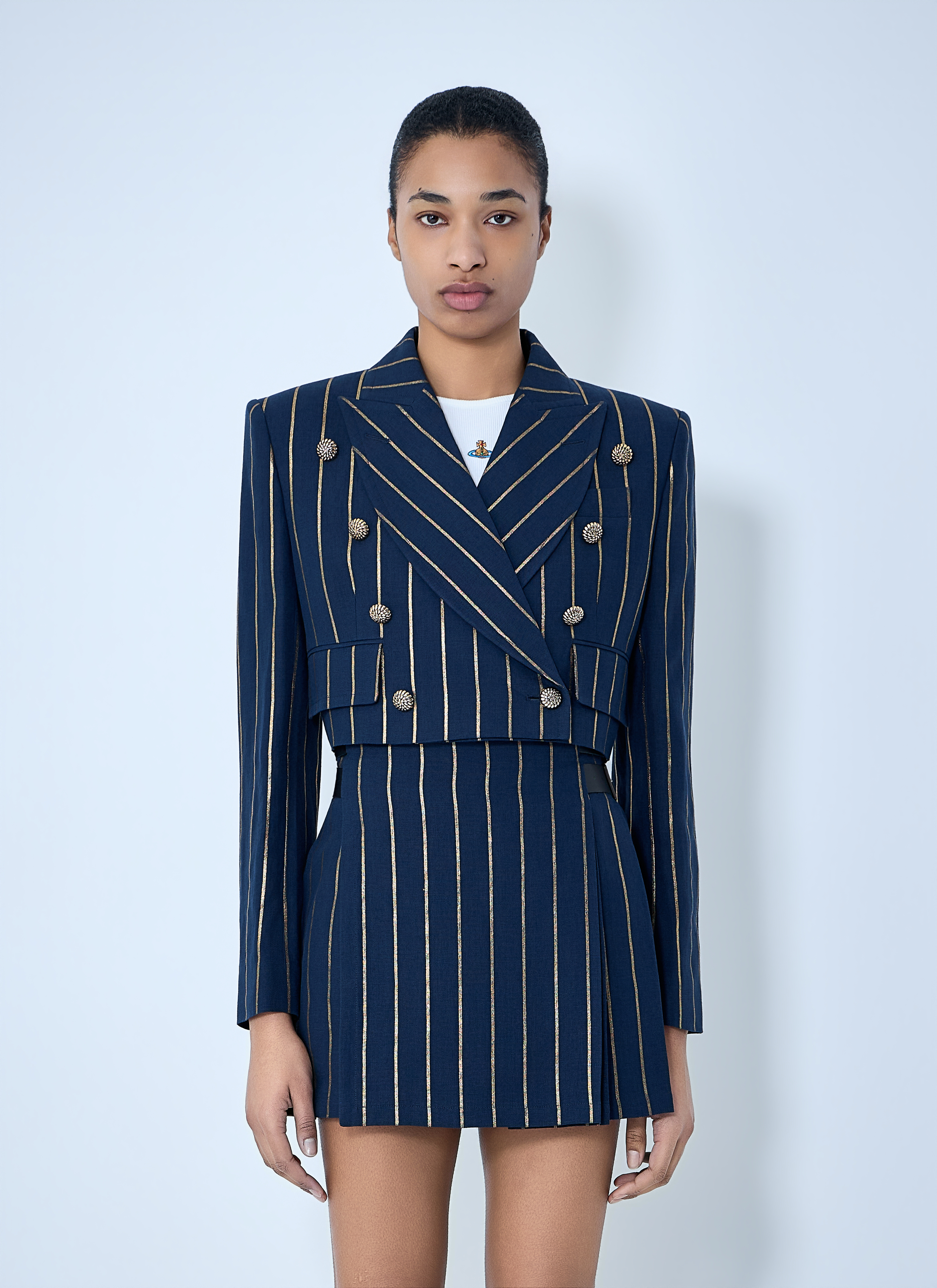 Vivienne Westwood Cut-Off Blazer - Woman Blazers Navy It - 44
