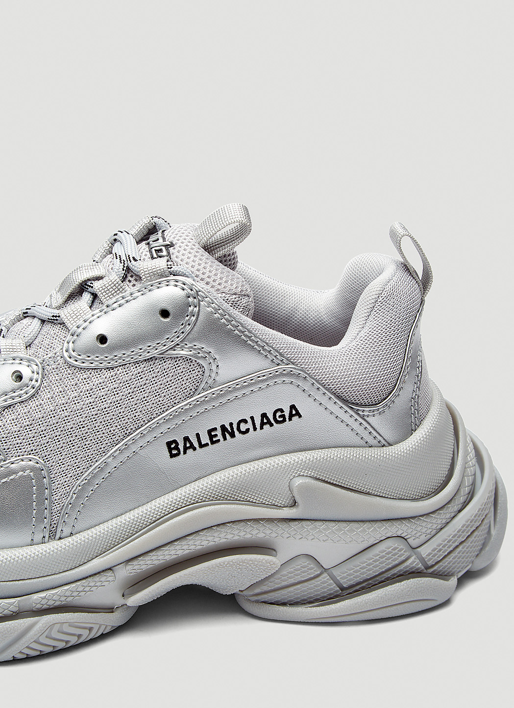 silver balenciaga triple s