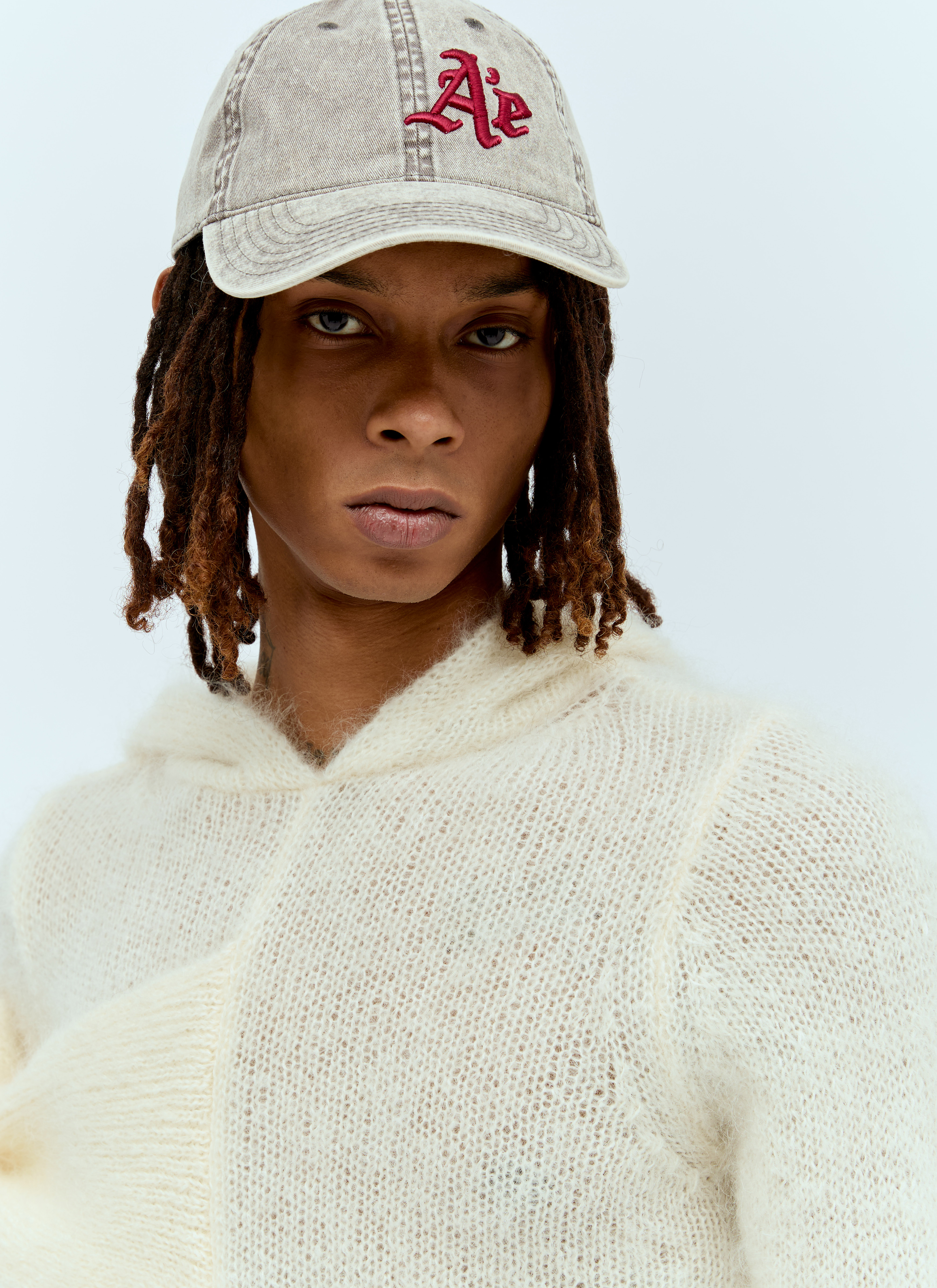 Aaron Esh Men's' Logo Embroidery Baseball Cap in Grey | LN-CC®
