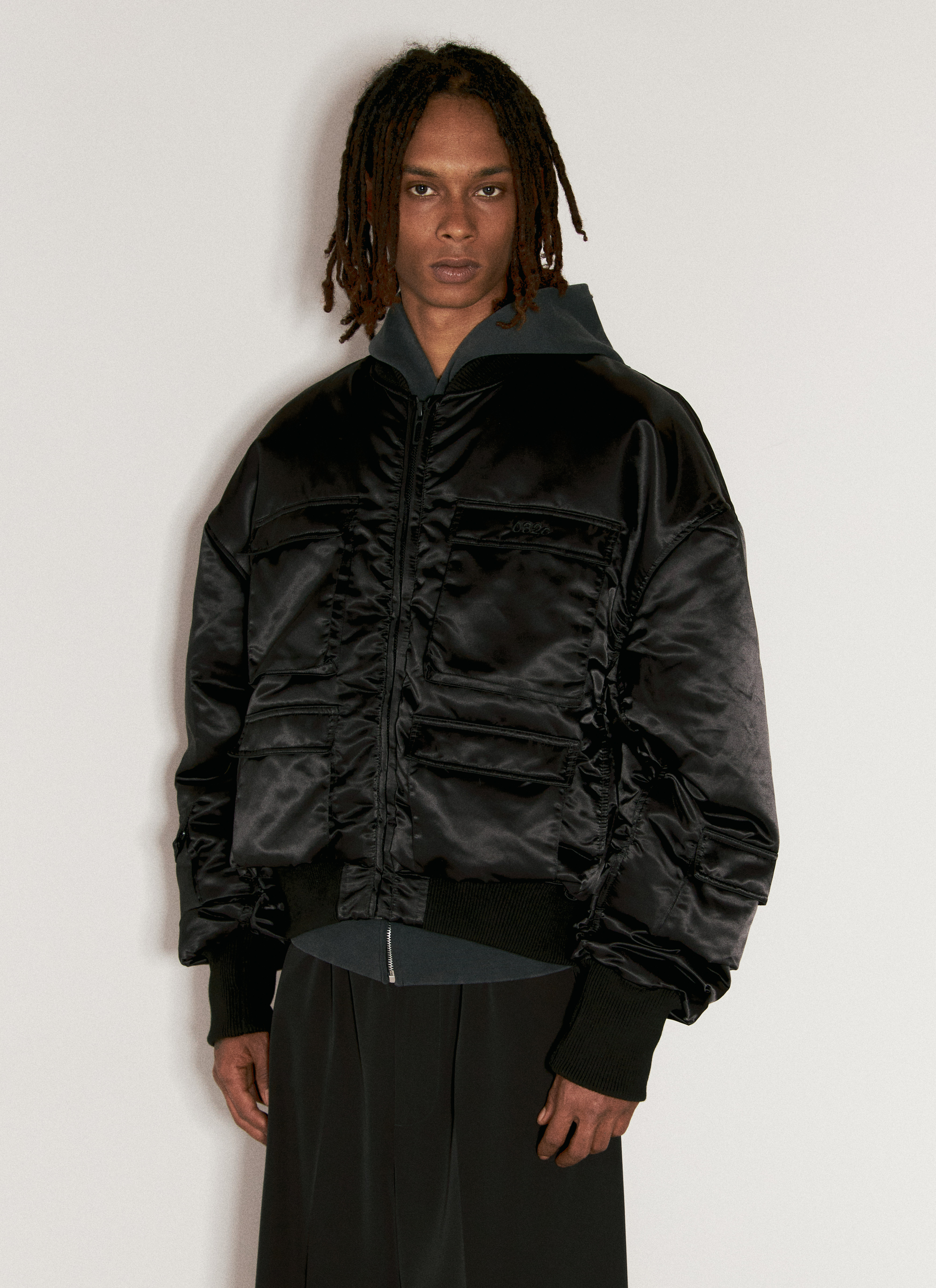 032C Men's' Utility Bomber Jacket in Black | LN-CC®