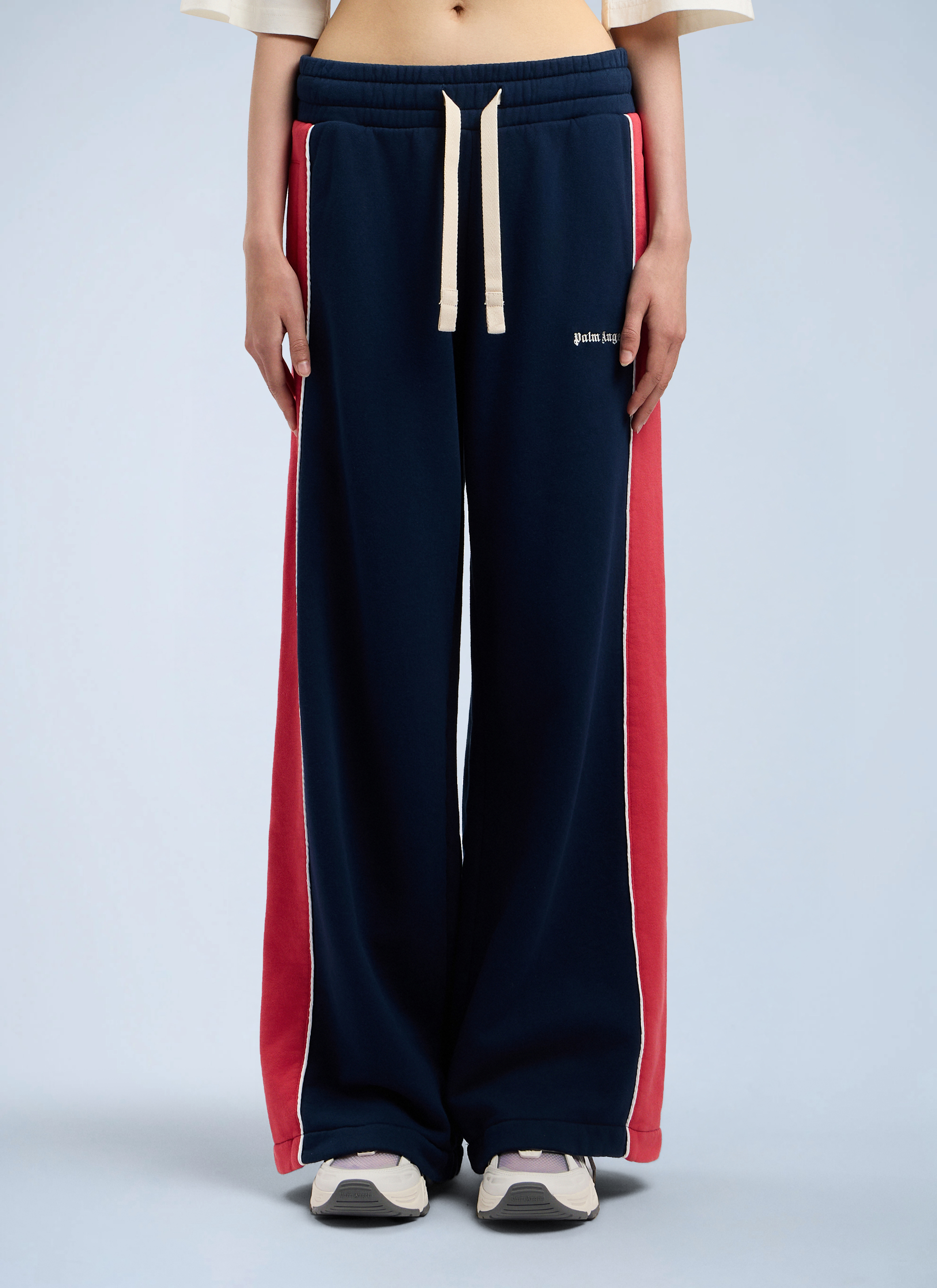 Palm Angels Classic Logo Sweatpants - Woman Track Pants Blue L