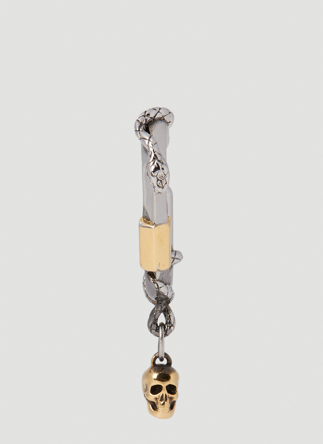 Snake And Skull Ear Cuff