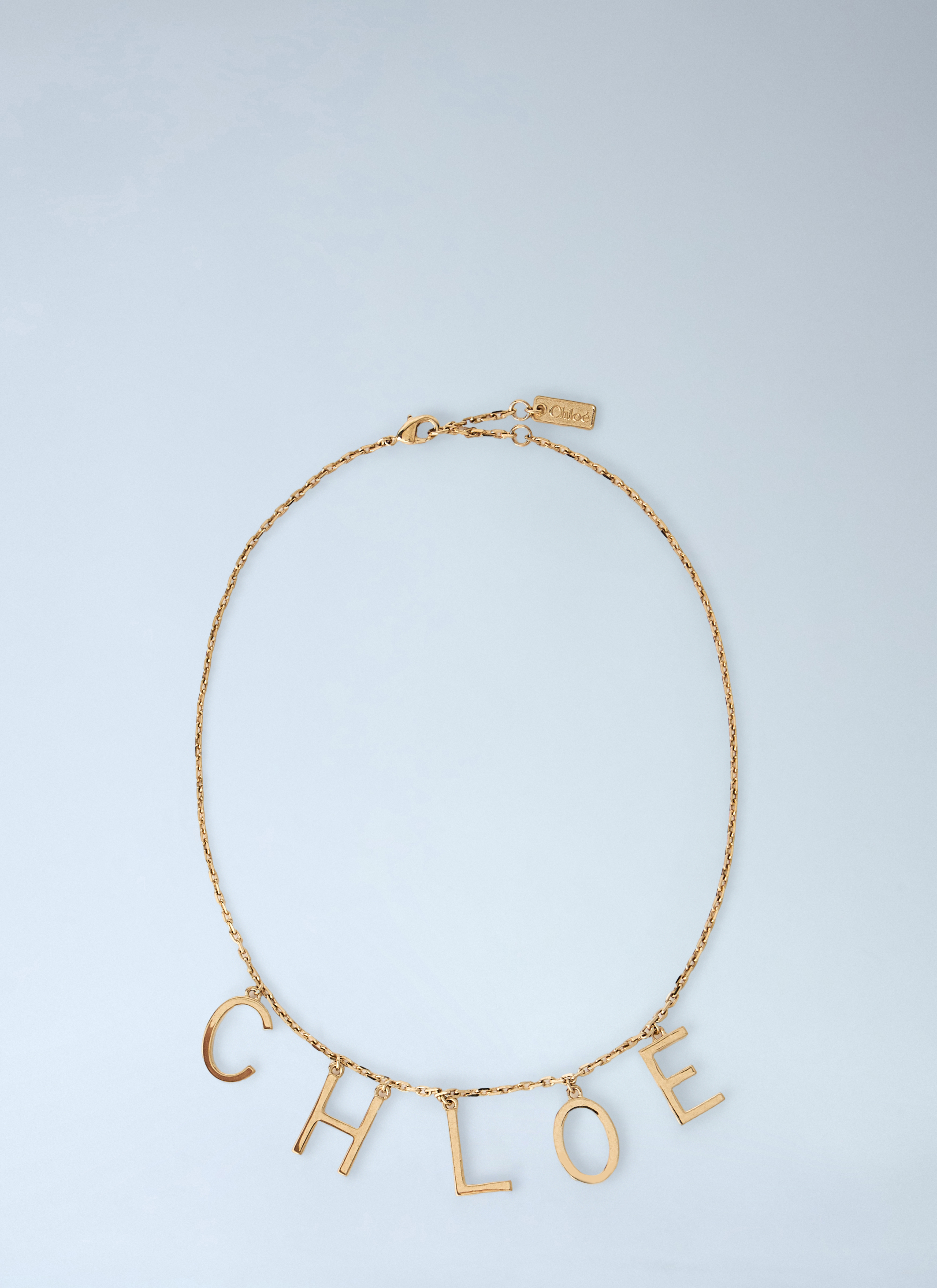Chloe Chloé Logo Motif Necklace