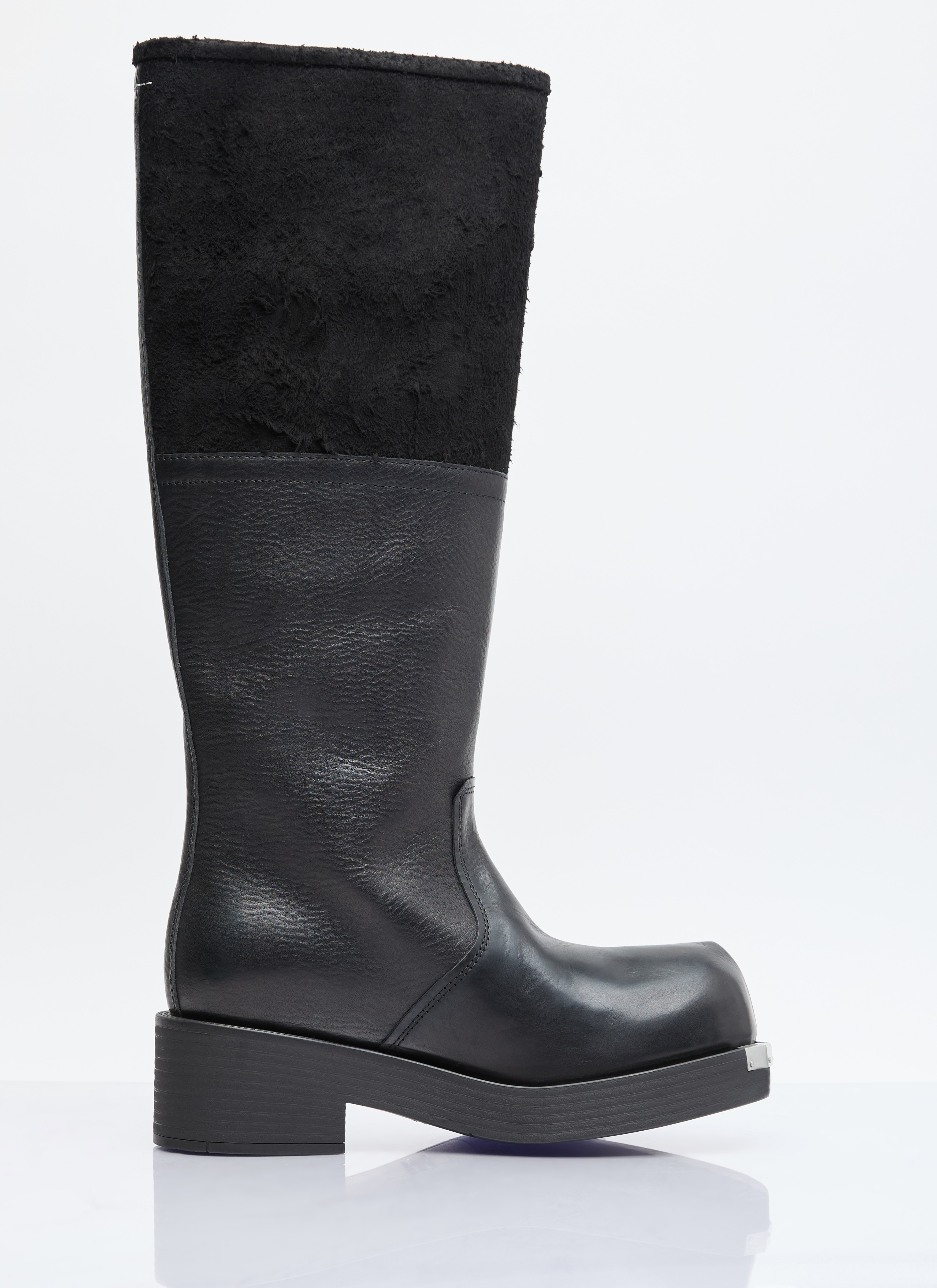 美品★MM6 Maison Margiela ブラック チャンキーヒール 38 最 安値 価格ファッション - 美品☆MM6 Maison Margiela ブラック