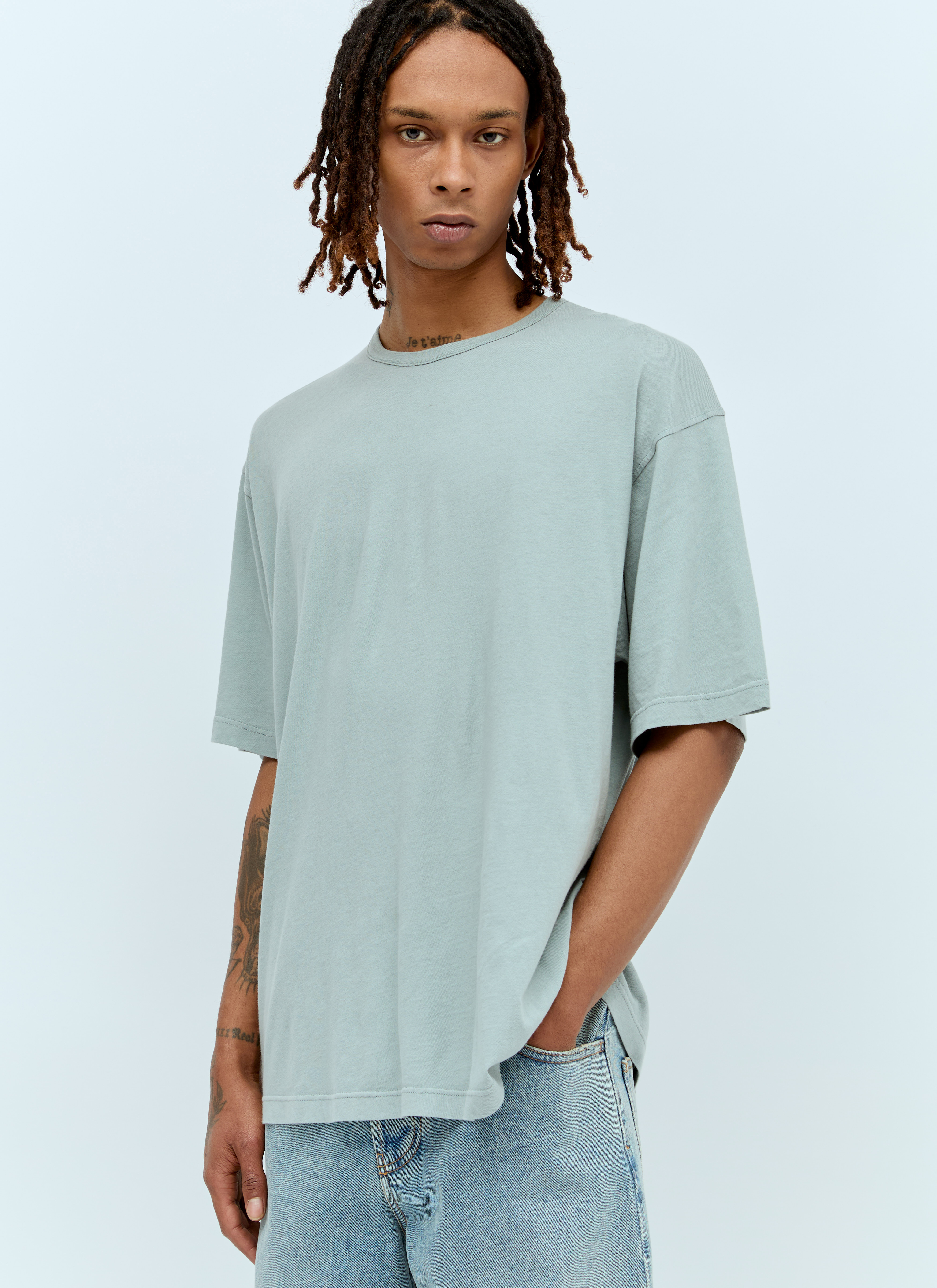 The Row Men's' Steven Overzised T-Shirt in Blue | LN-CC®