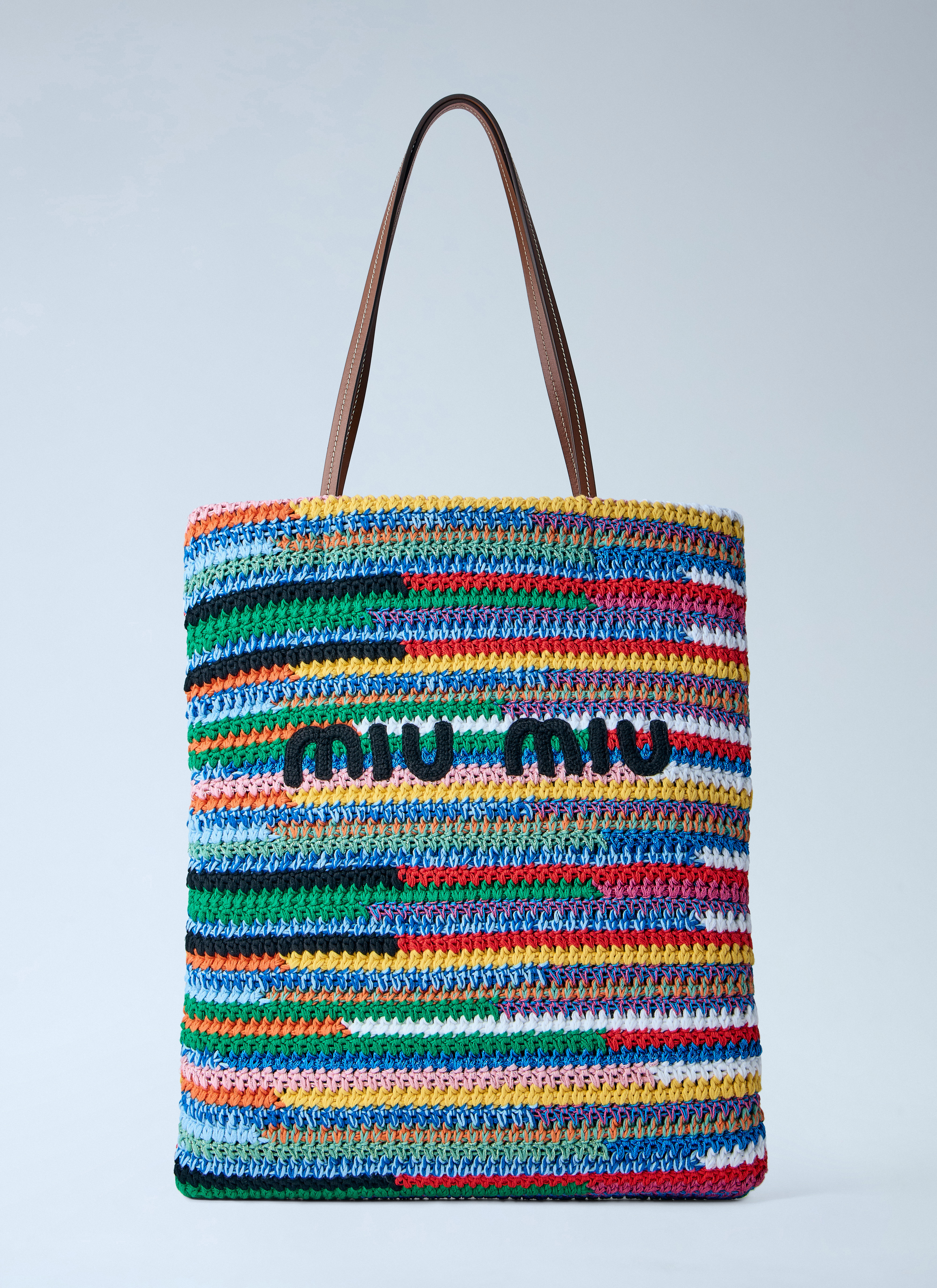 Mi~♡ Miu Miu Women's' Crochet Tote Bag in Multicolor | LN-CC®