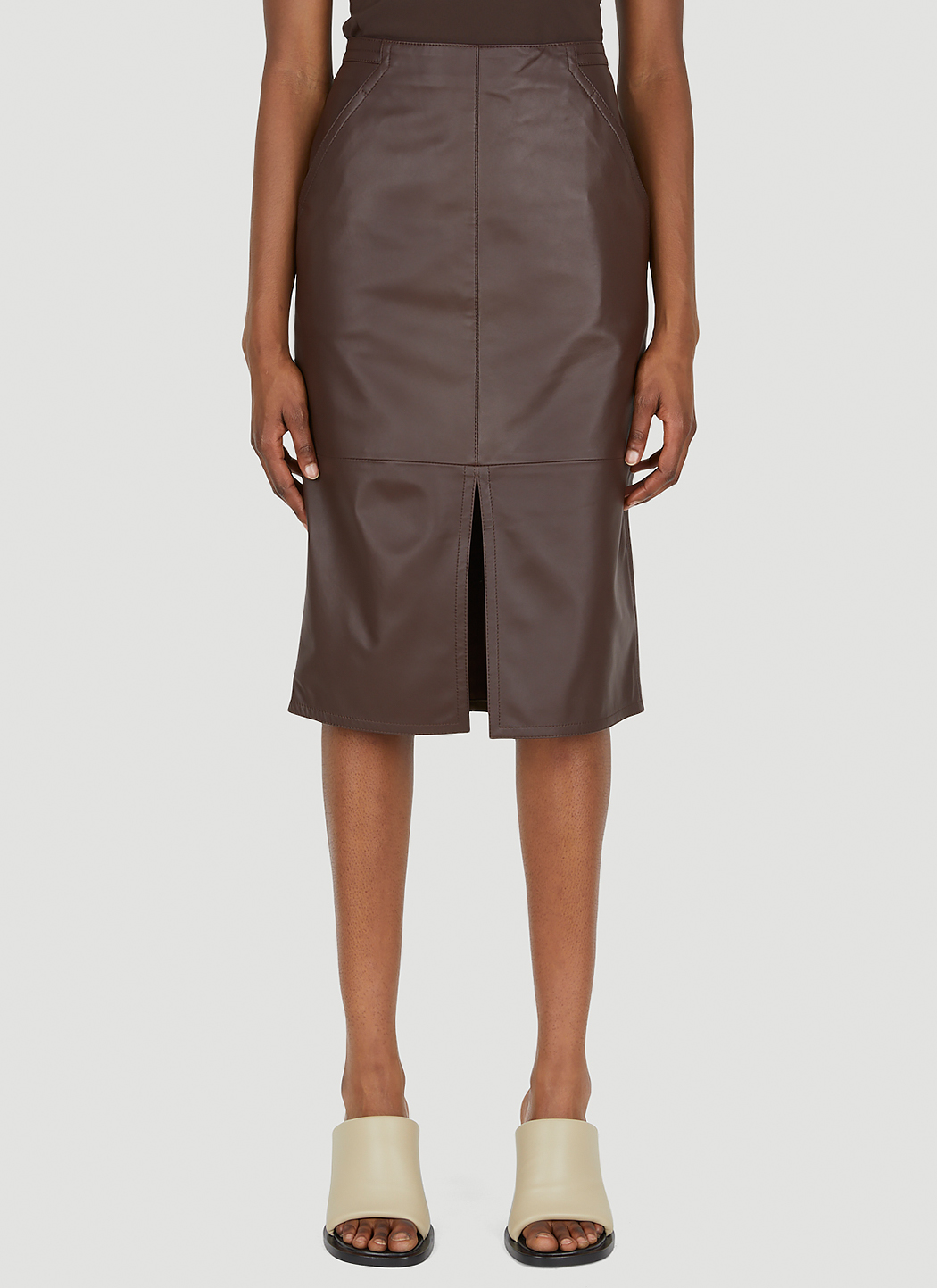 Corsica Leather Skirt