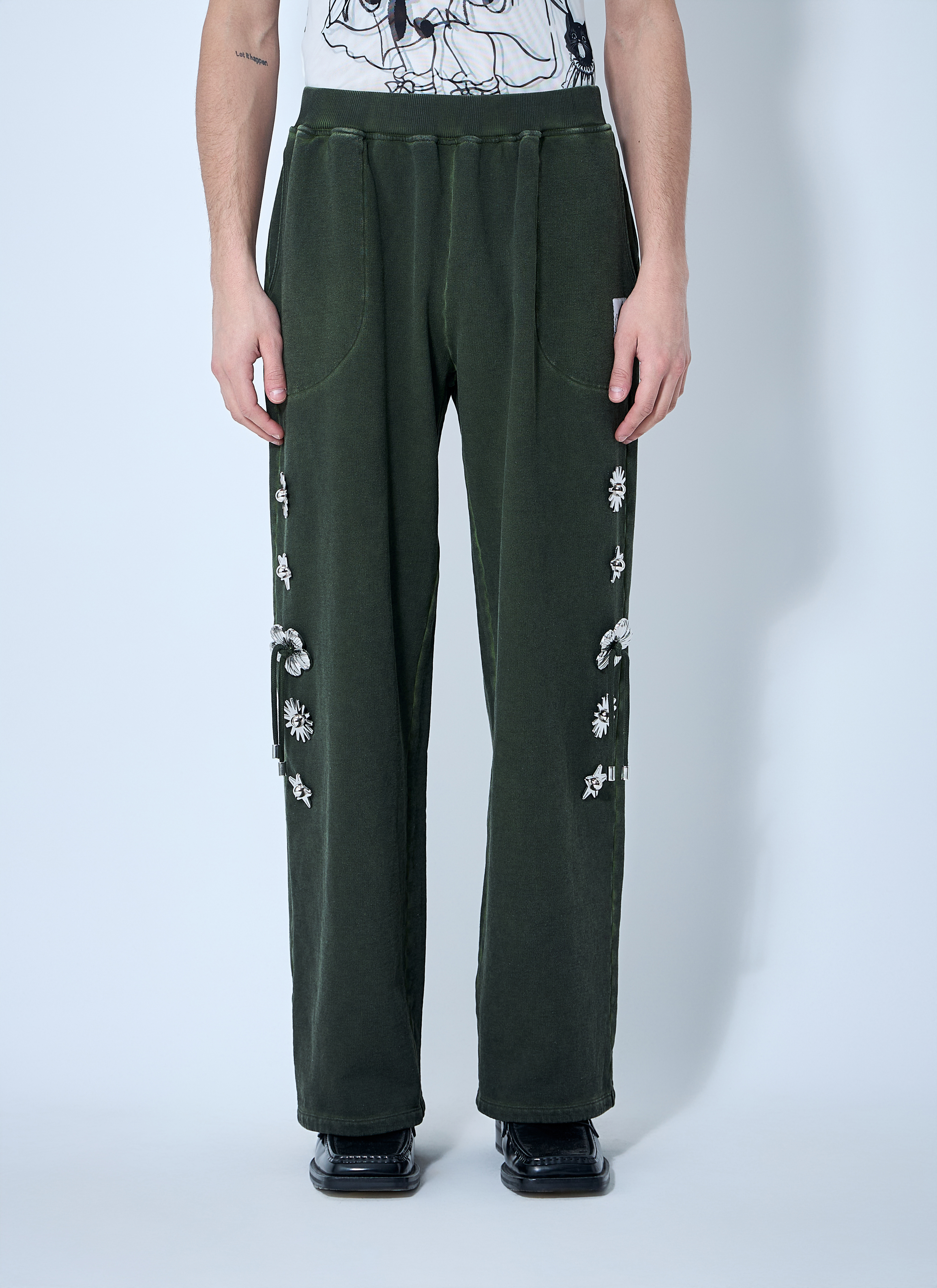 【関税込み】Chopova Lowena グリーン Dallas スウェットパンツ Chopova Lowena Men's' Dallas Track Pants in Green | LN-CC®
