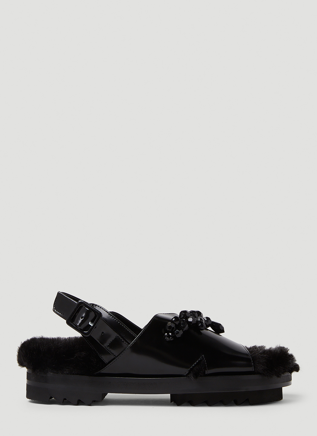 Low Trek Faux Fur Sandals