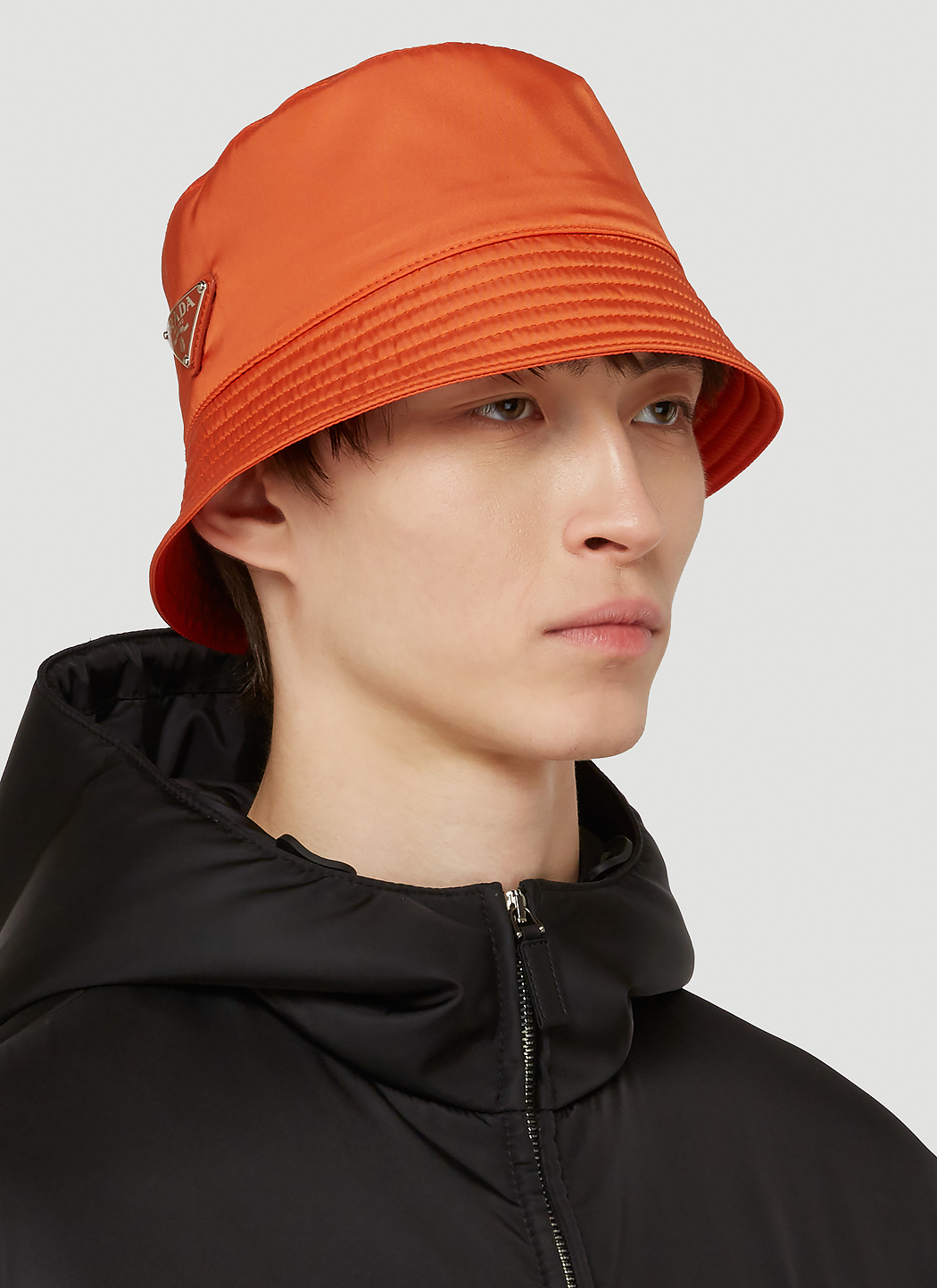 Orange bucket hat prada Clearance