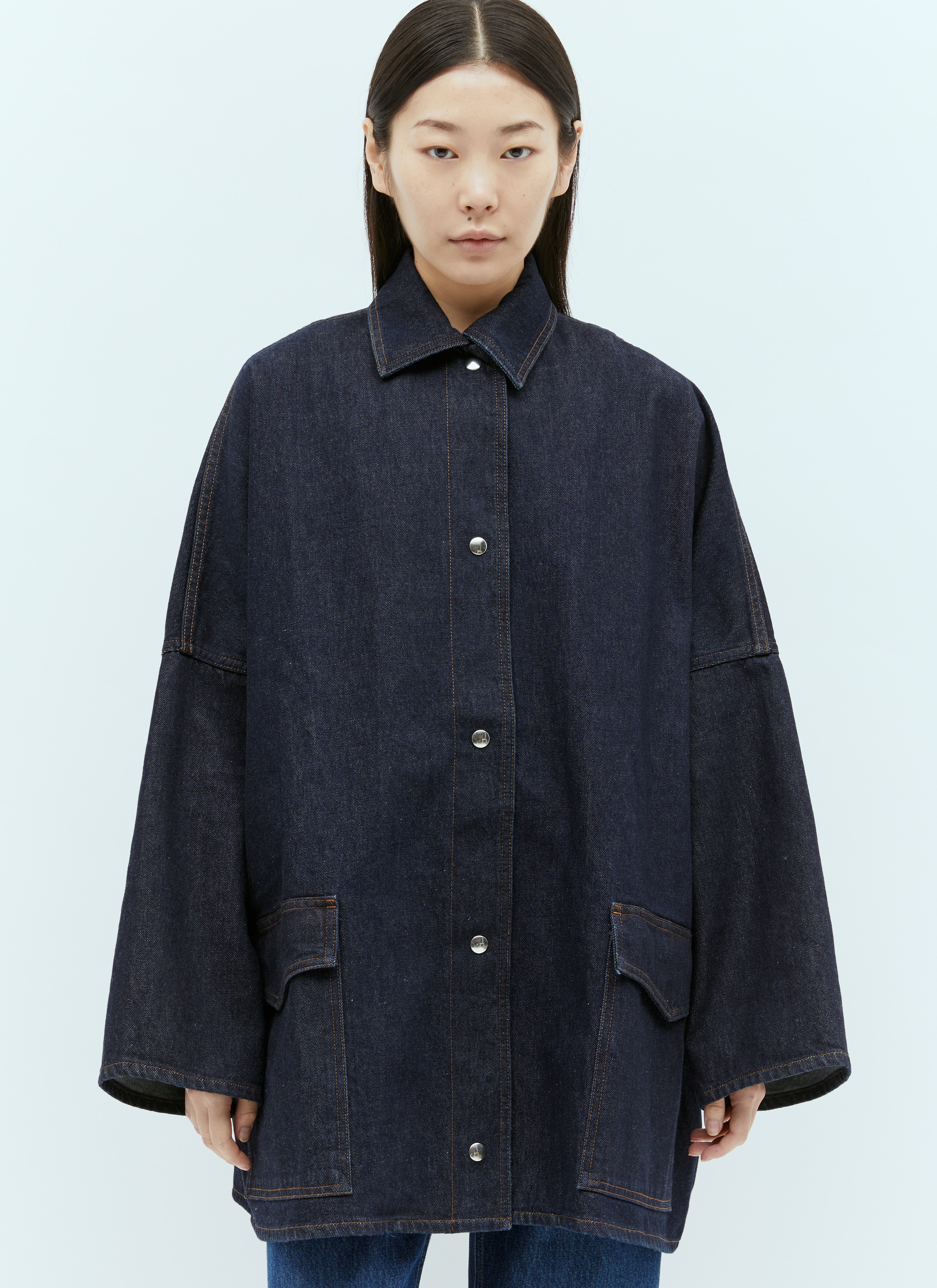 TOTEME denim overshirt jacket デニムジャケット TOTEME Denim Overshirt Jacket in Blue für Damen | LN-CC®