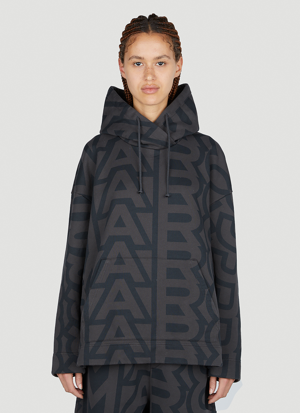 Monogram Oversized Hooded Sweatshirt