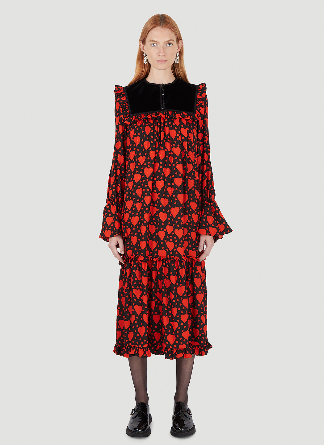 【送料&関税込】Saint Laurent Dress Saint Laurent Halter Neck Maxi Dress in Noir | FWRD