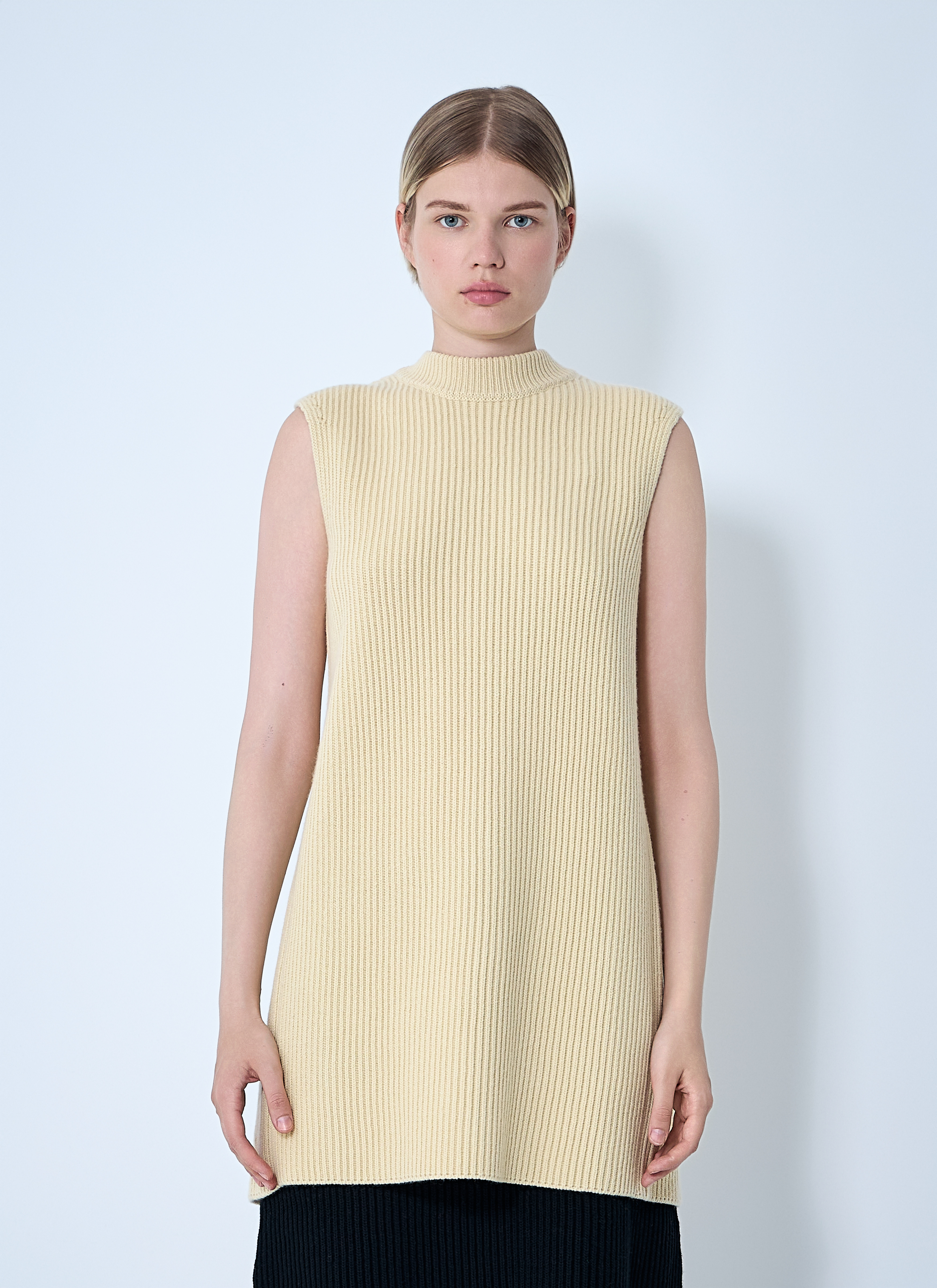 Jil Sander Wool Tunic Top in Beige für Damen LN-CC®