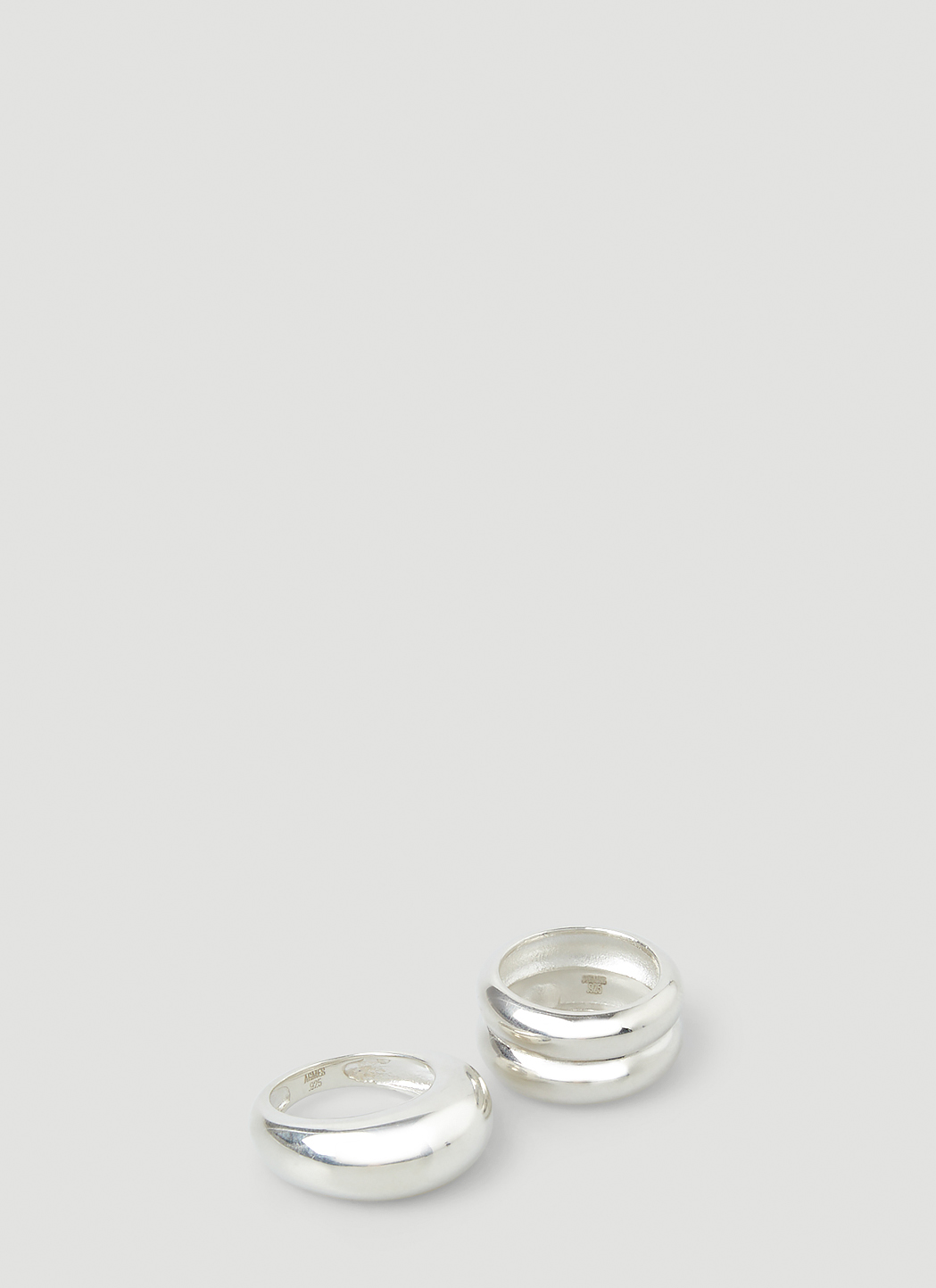 Domed Ridge Ring Set