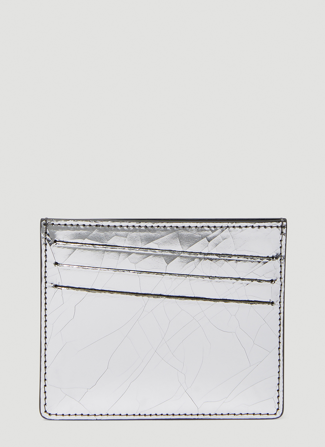 Four Stitch Metallic Cardholder