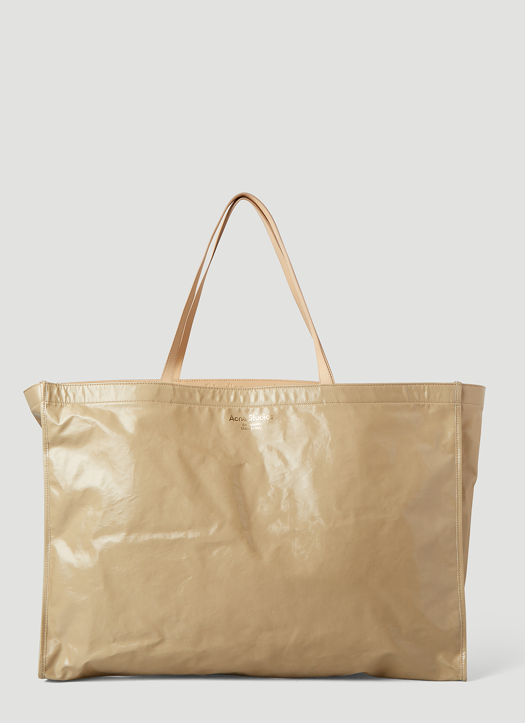 COMME des GARCONS Foil Leather Tote Bag Gold