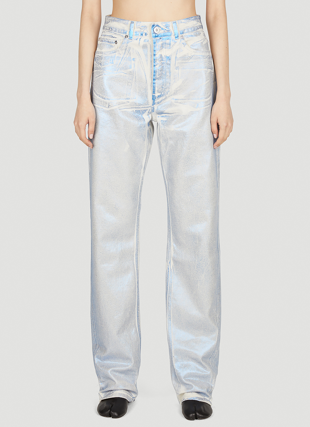 Blue Foil Jeans