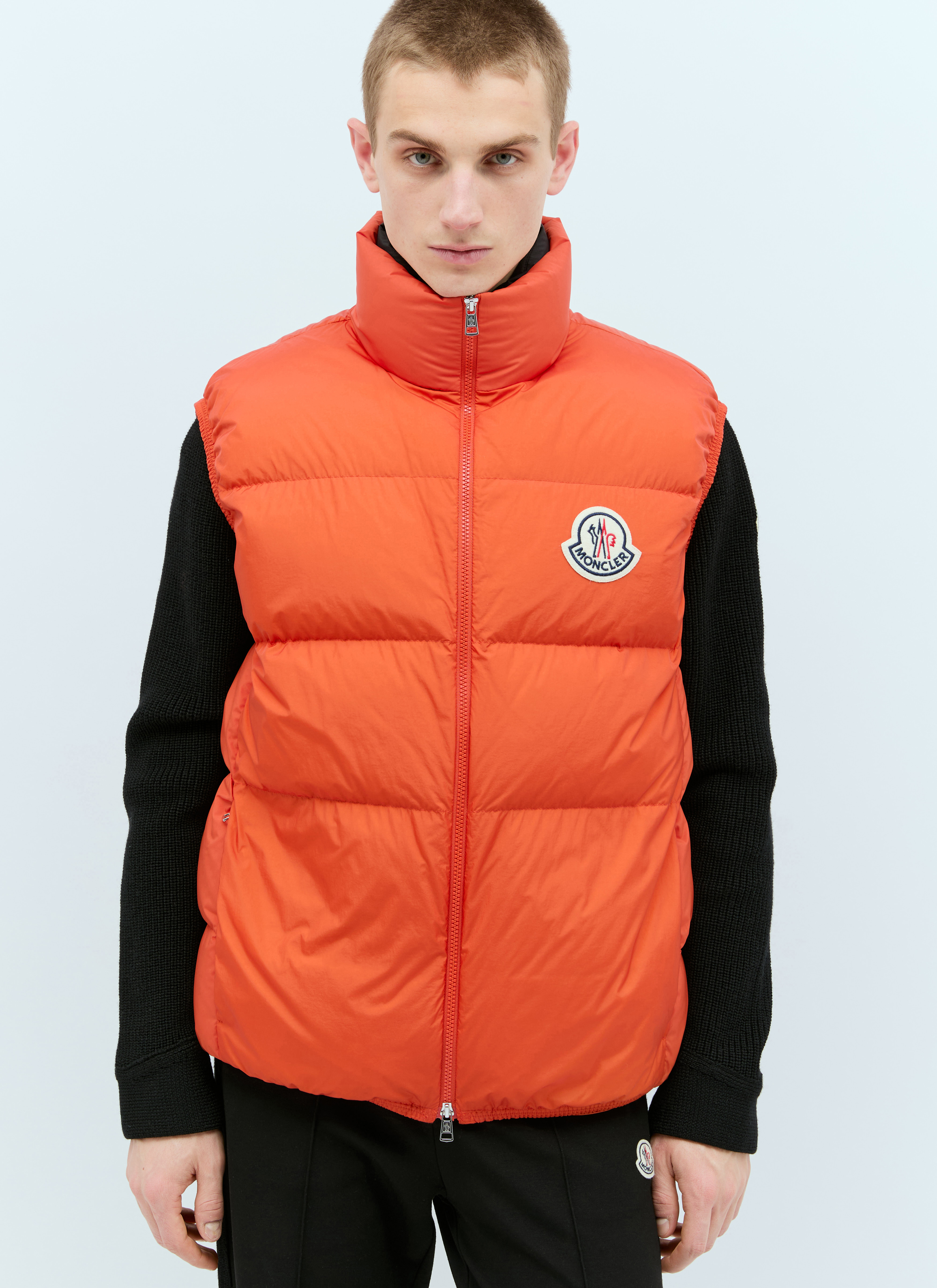 Moncler Men's' Almaz Down Gilet in Orange | LN-CC®